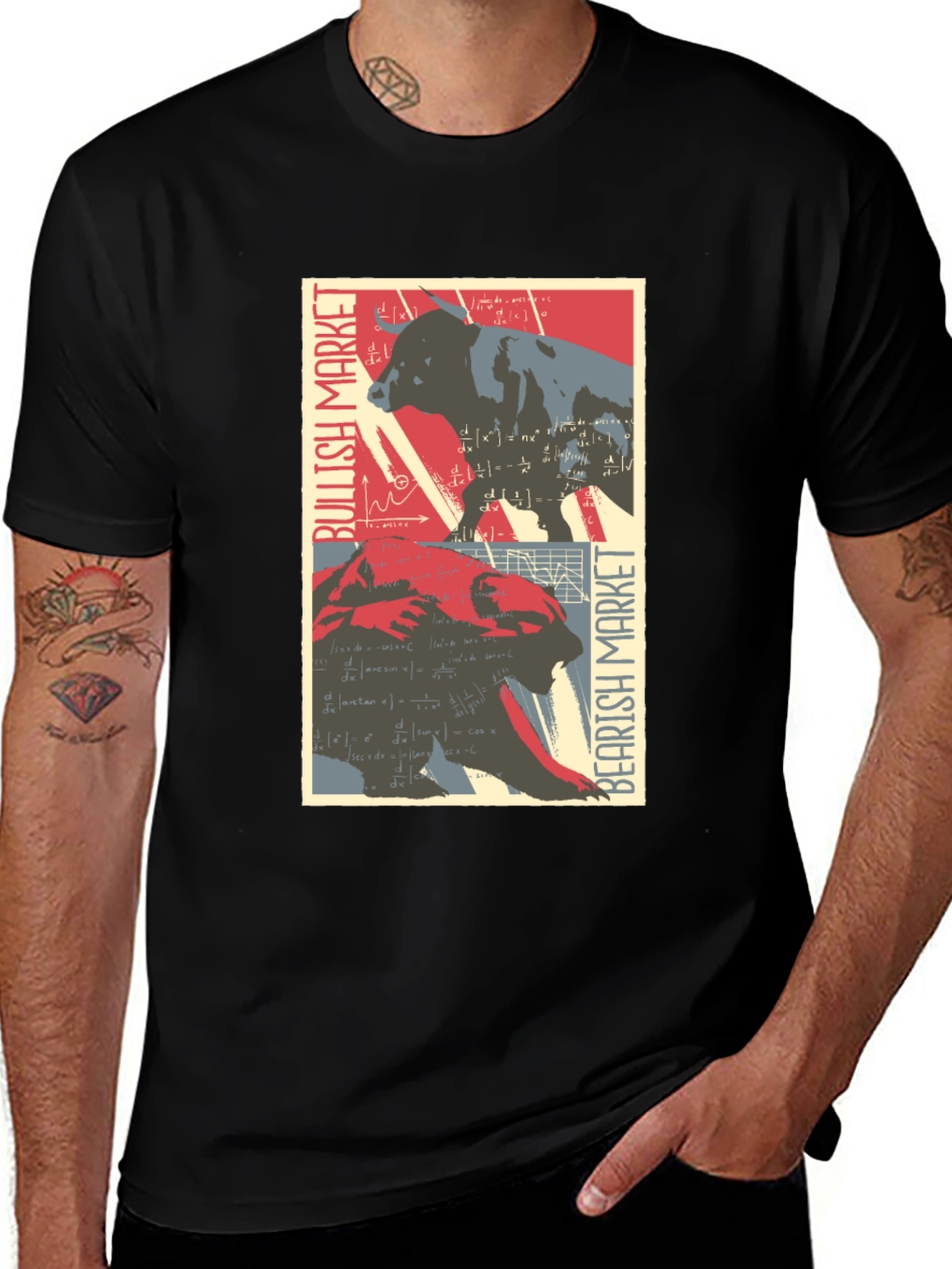 Bull & Bear Market T-Shirt - Stock Market Tee