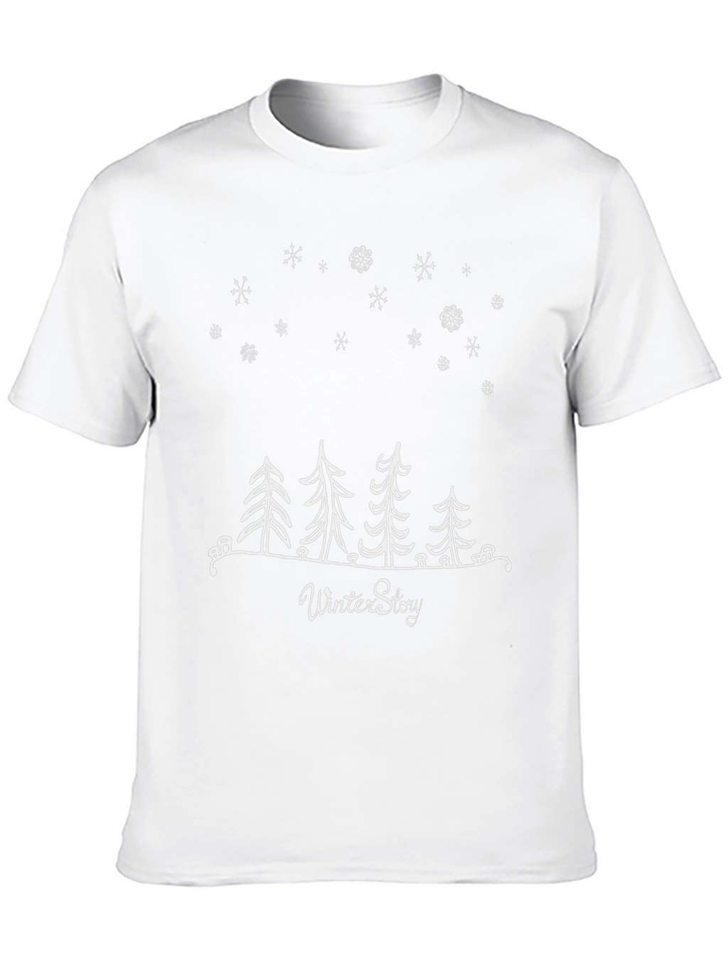 Winter Story Graphic Tee - Stylish Black T-Shirt