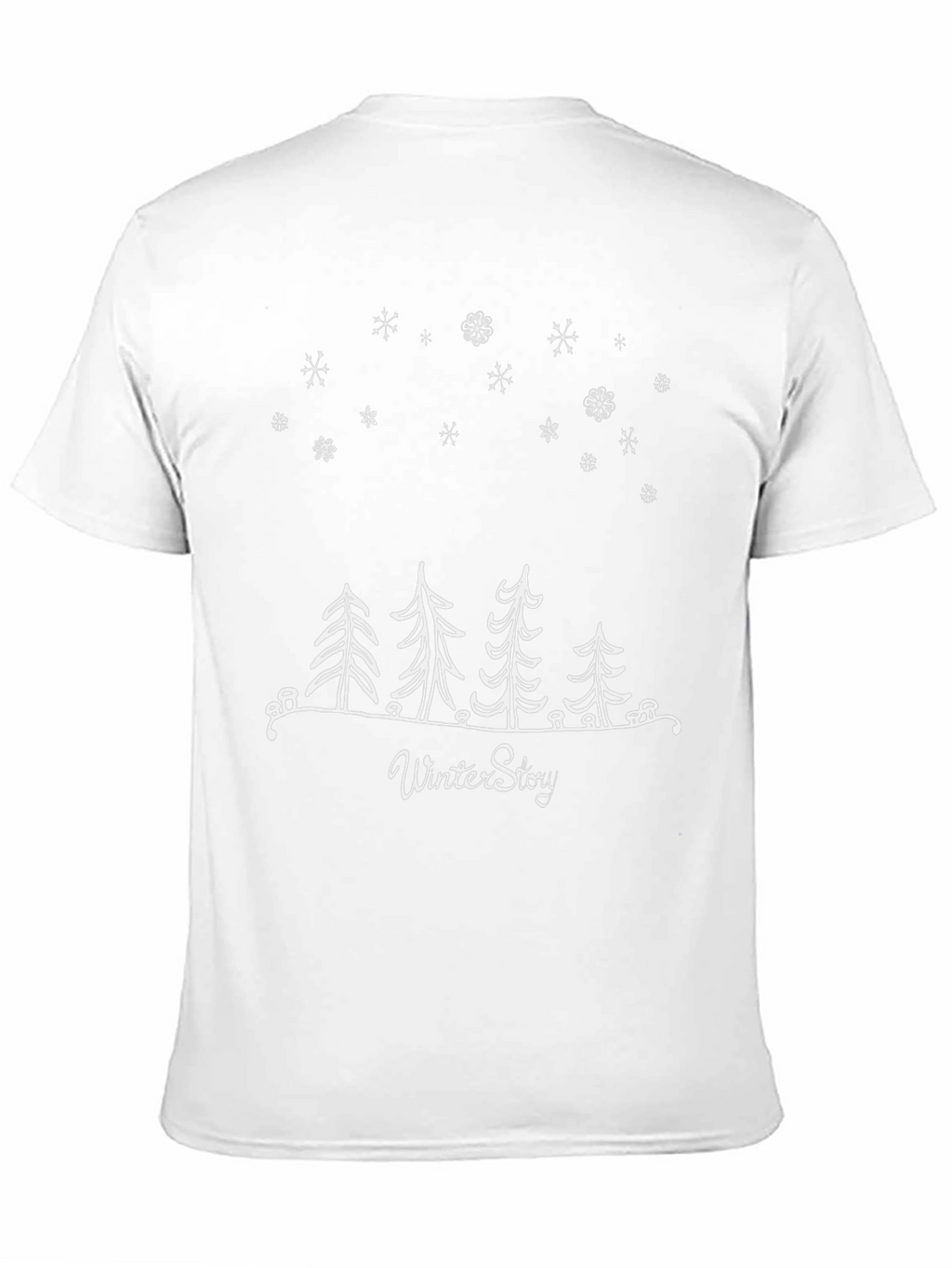 Winter Story Graphic Tee - Stylish Black T-Shirt