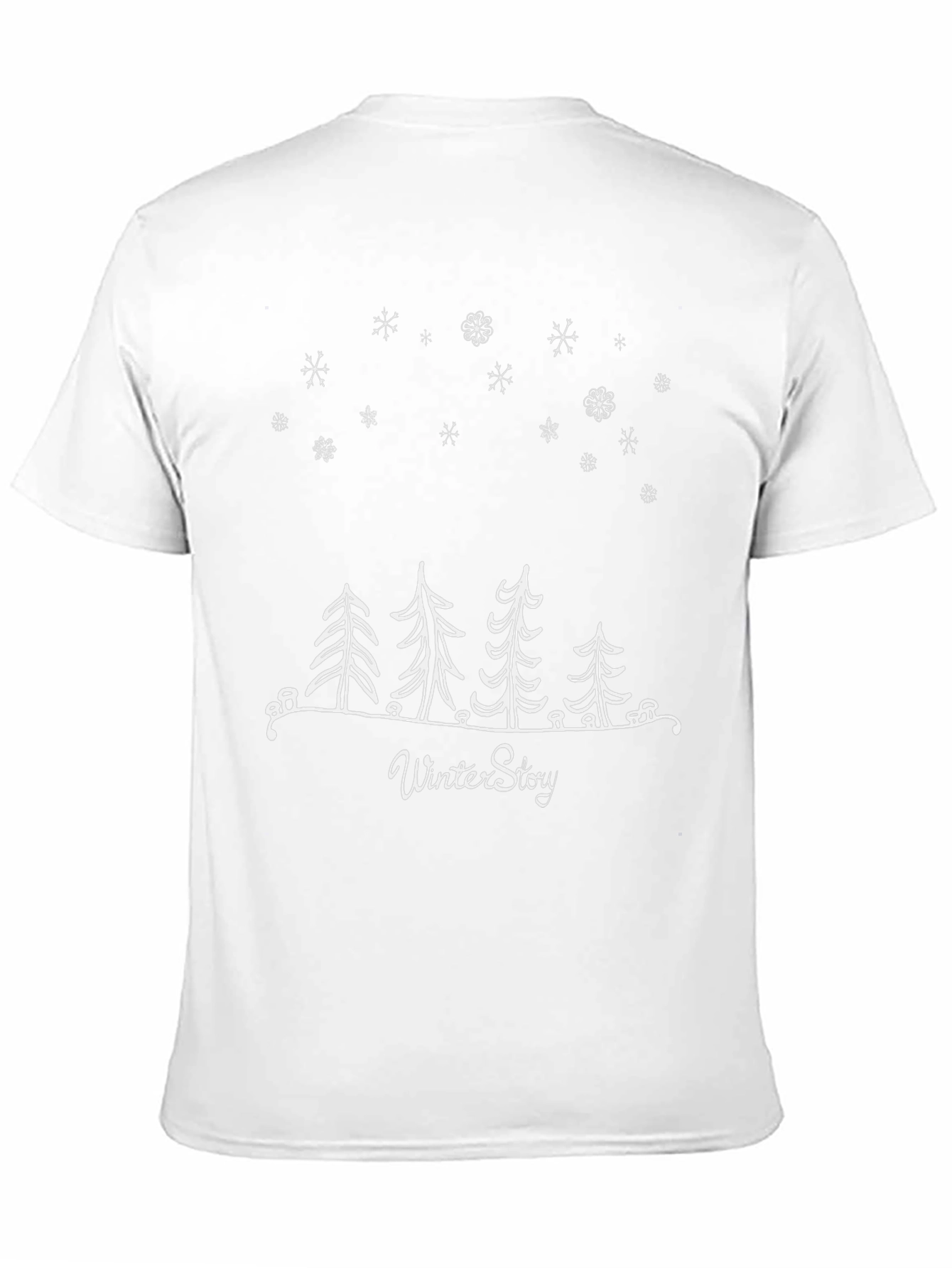 Winter Story Graphic Tee - Stylish Black T-Shirt