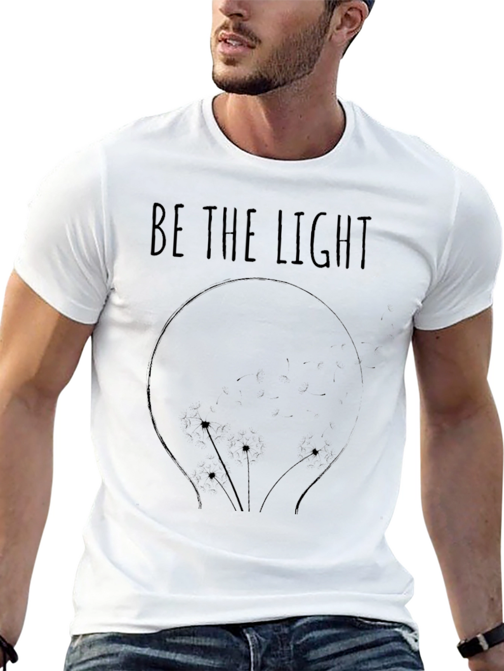 Be the Light T-Shirt - Inspirational Graphic Tee