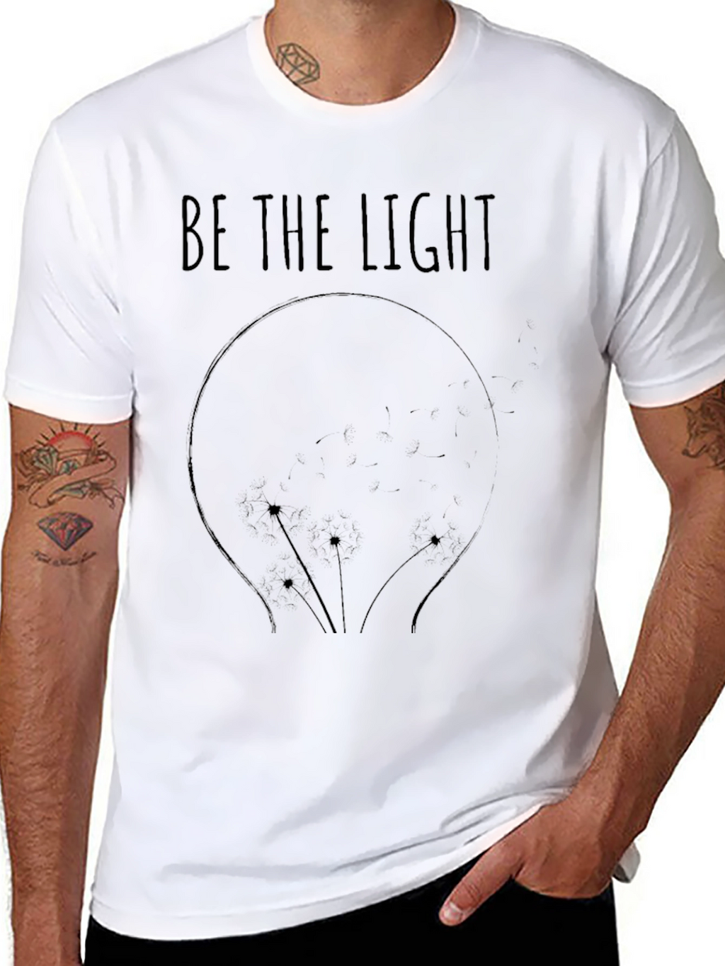 Be the Light T-Shirt - Inspirational Graphic Tee