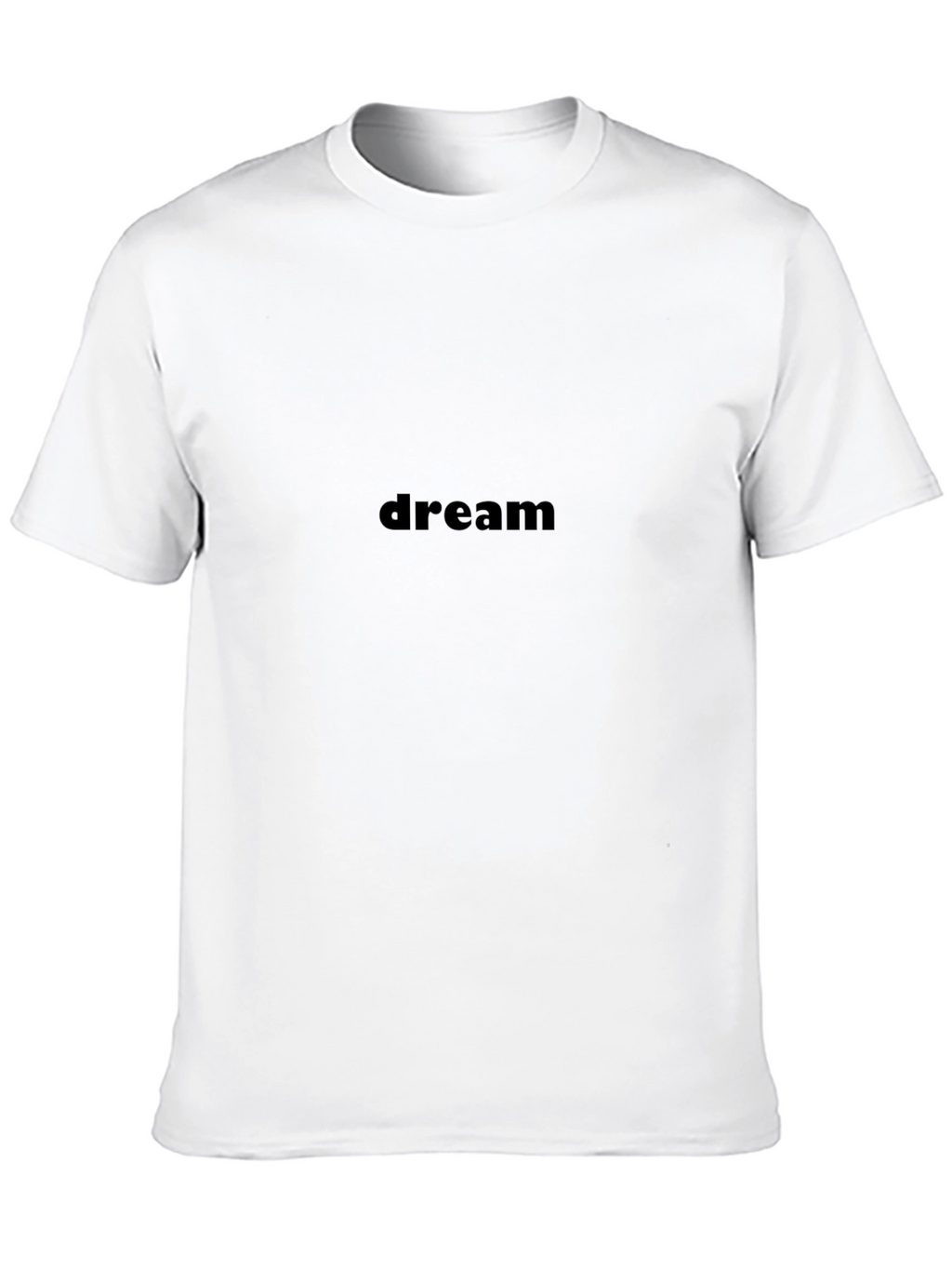 Dream Black Cotton Tee - Stylish & Comfortable