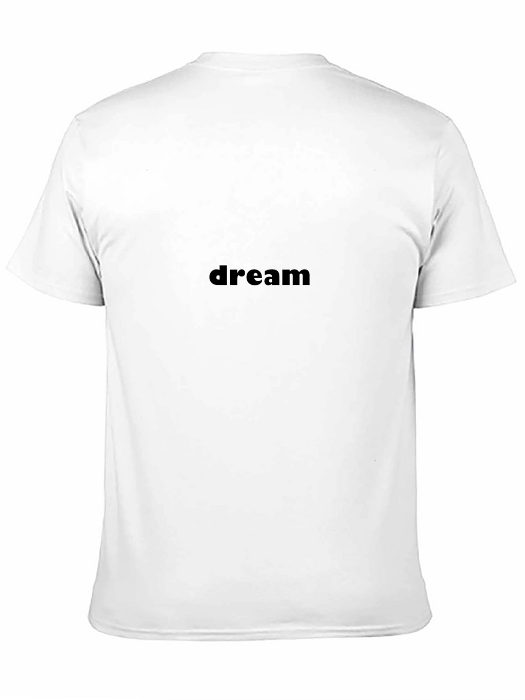 Dream Black Cotton Tee - Stylish & Comfortable
