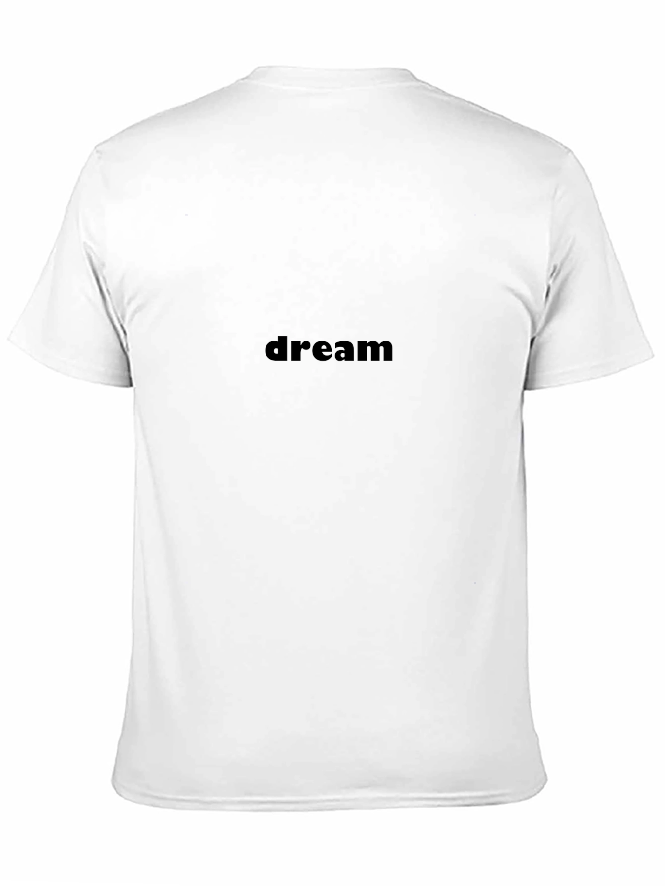 Dream Black Cotton Tee - Stylish & Comfortable