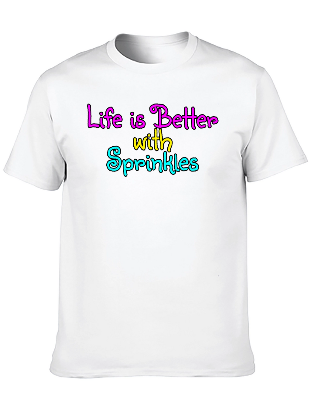 Life is Better with Sprinkles Black T-Shirt