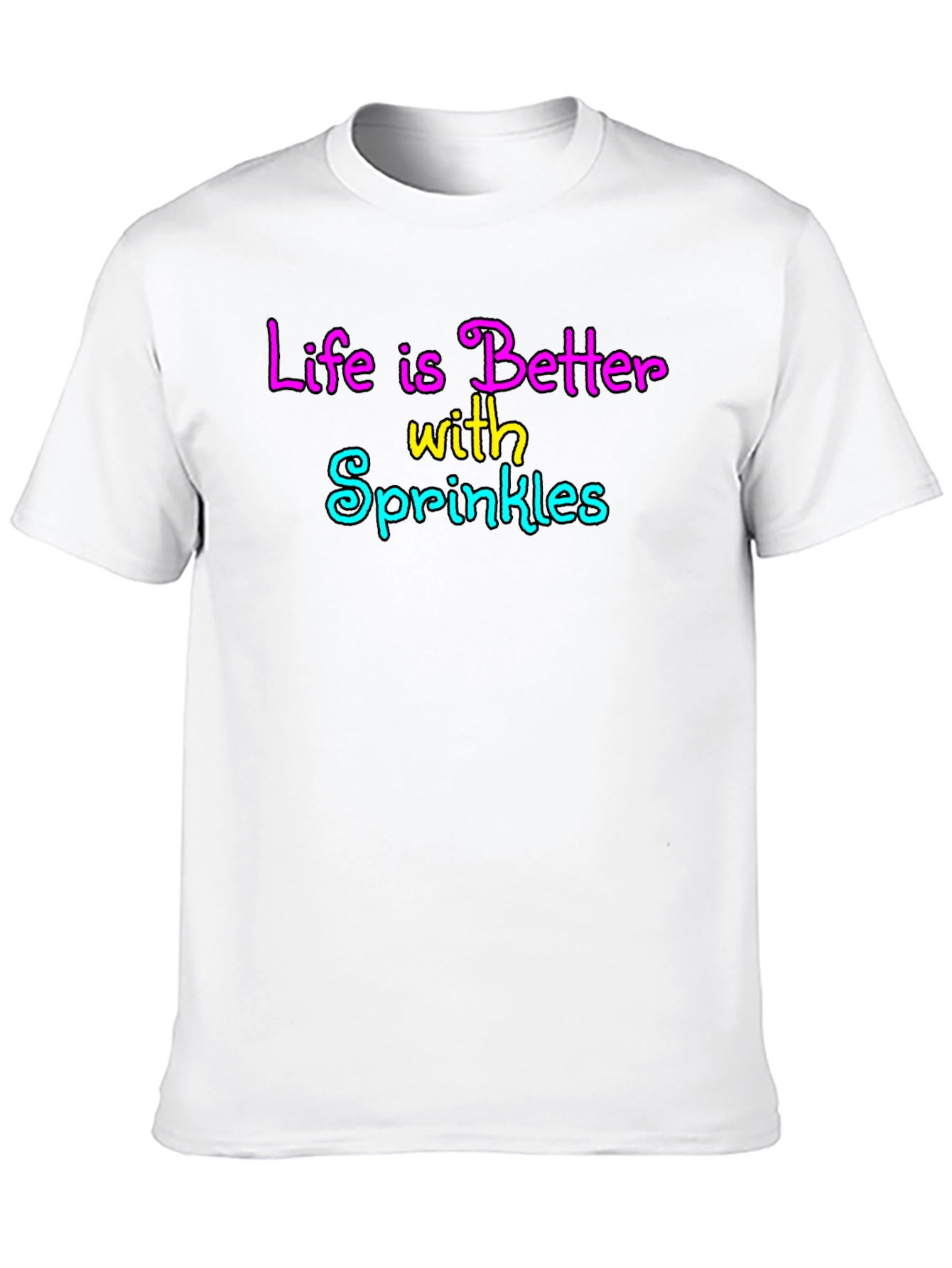 Life is Better with Sprinkles Black T-Shirt