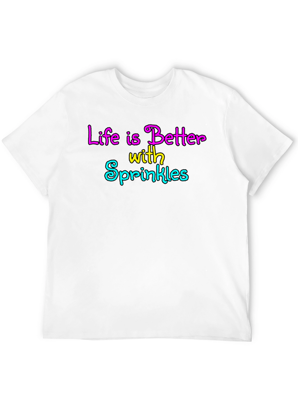 Life is Better with Sprinkles Black T-Shirt