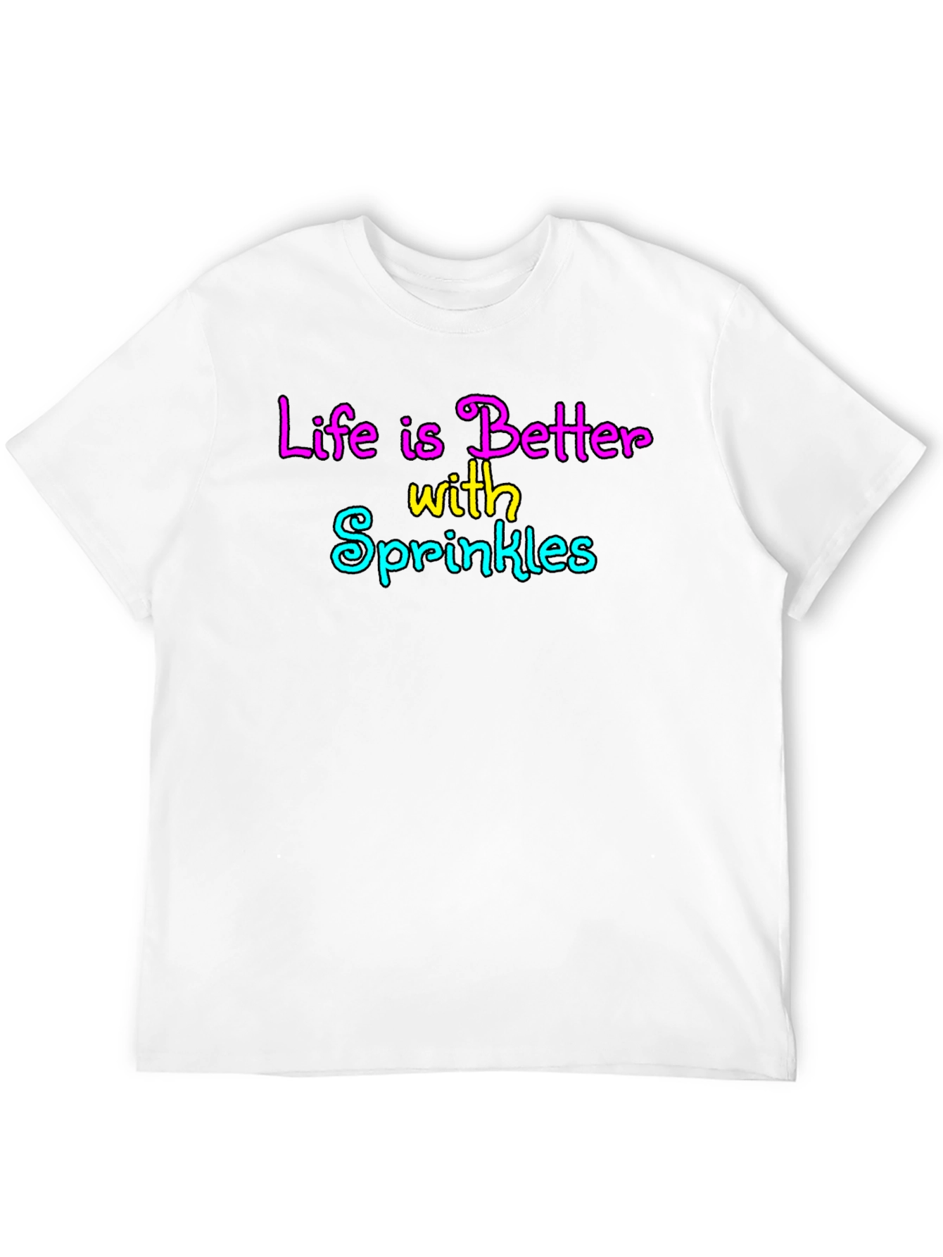 Life is Better with Sprinkles Black T-Shirt