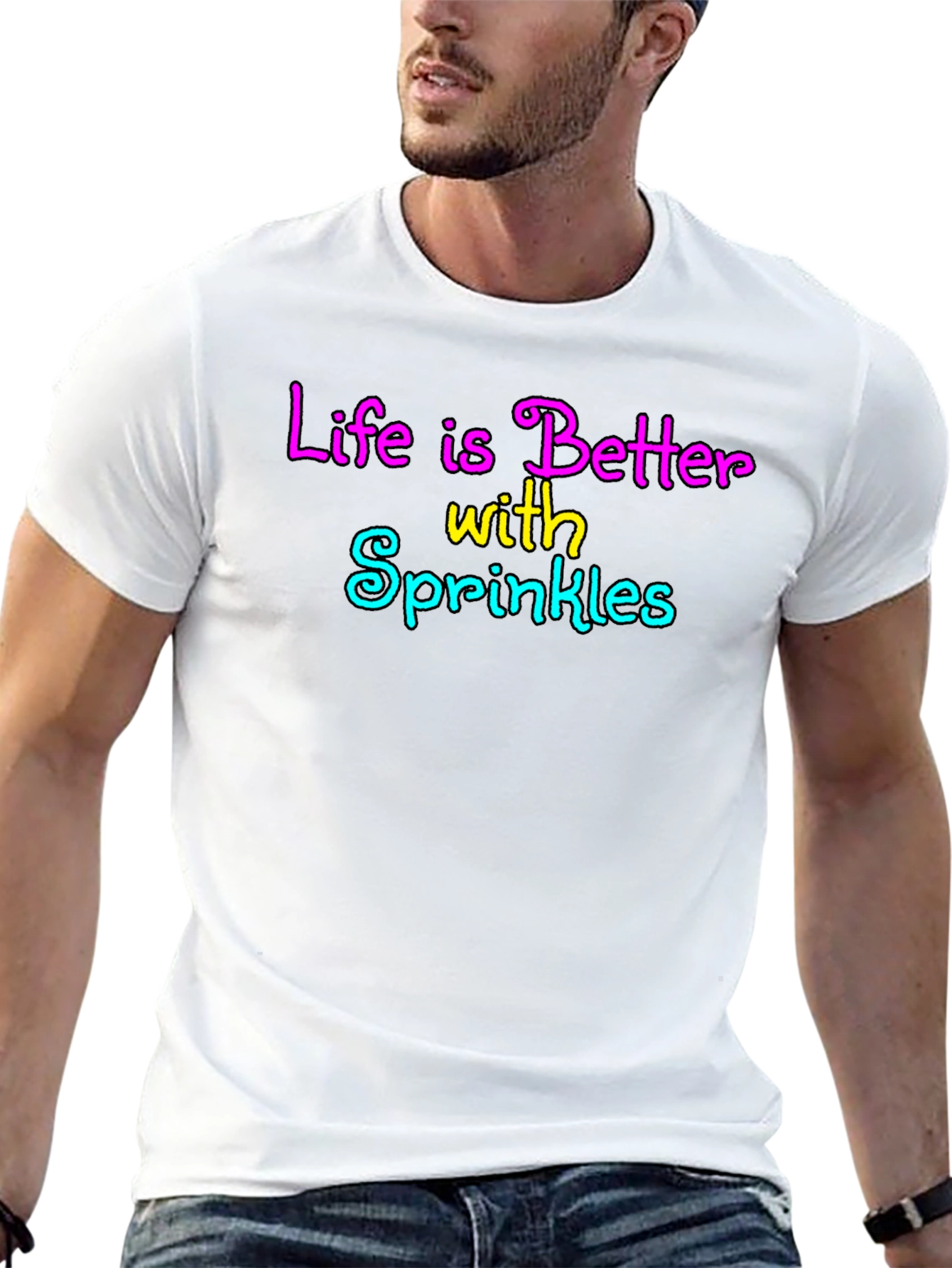 Life is Better with Sprinkles Black T-Shirt