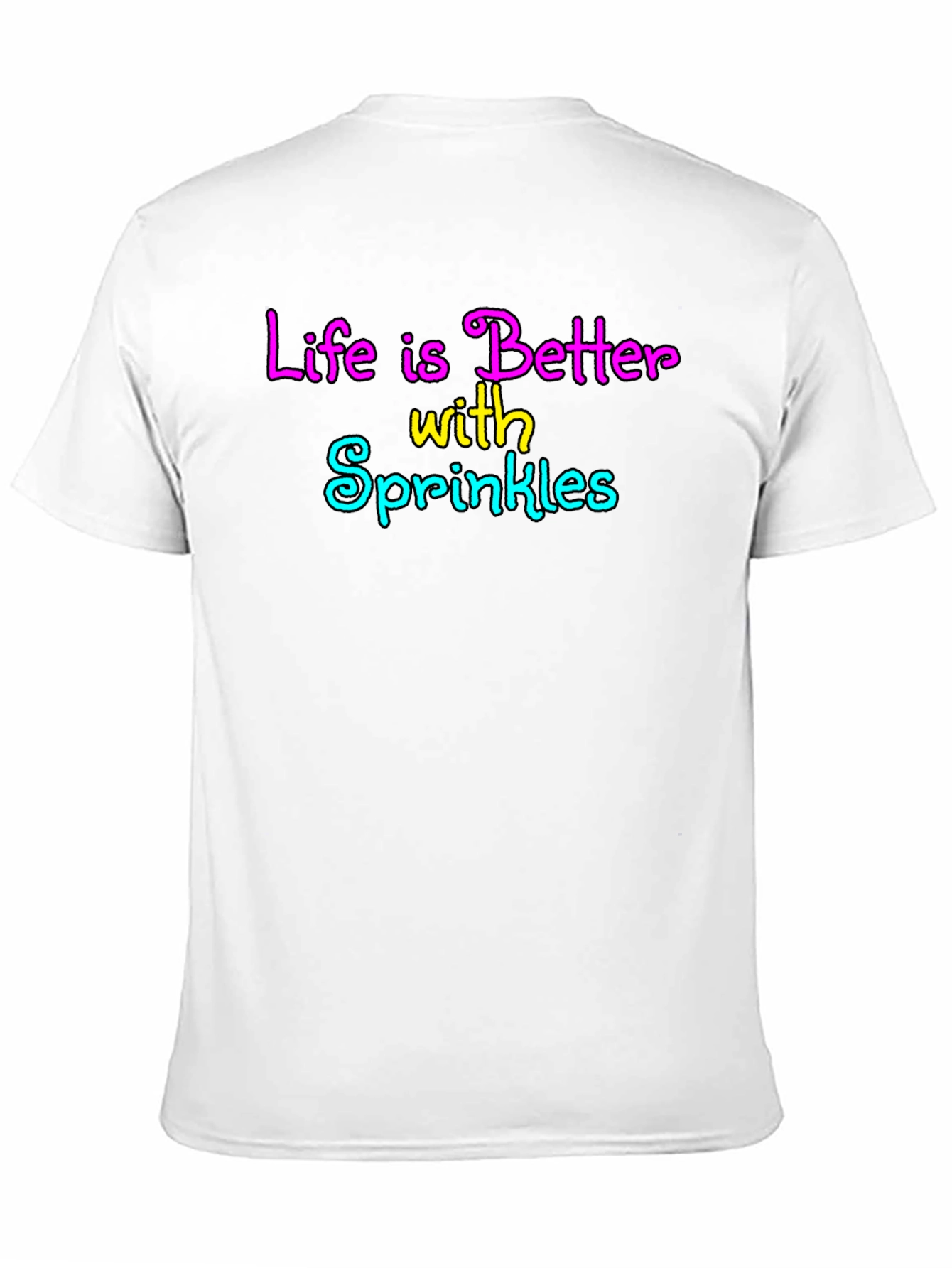 Life is Better with Sprinkles Black T-Shirt