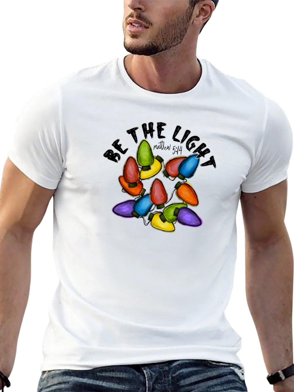 Be The Light Matthew 5:14 Graphic Tee
