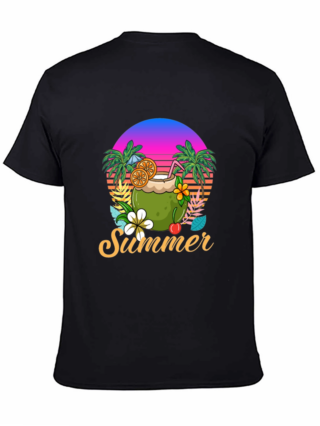 Tropical Summer Coconut Graphic Tee