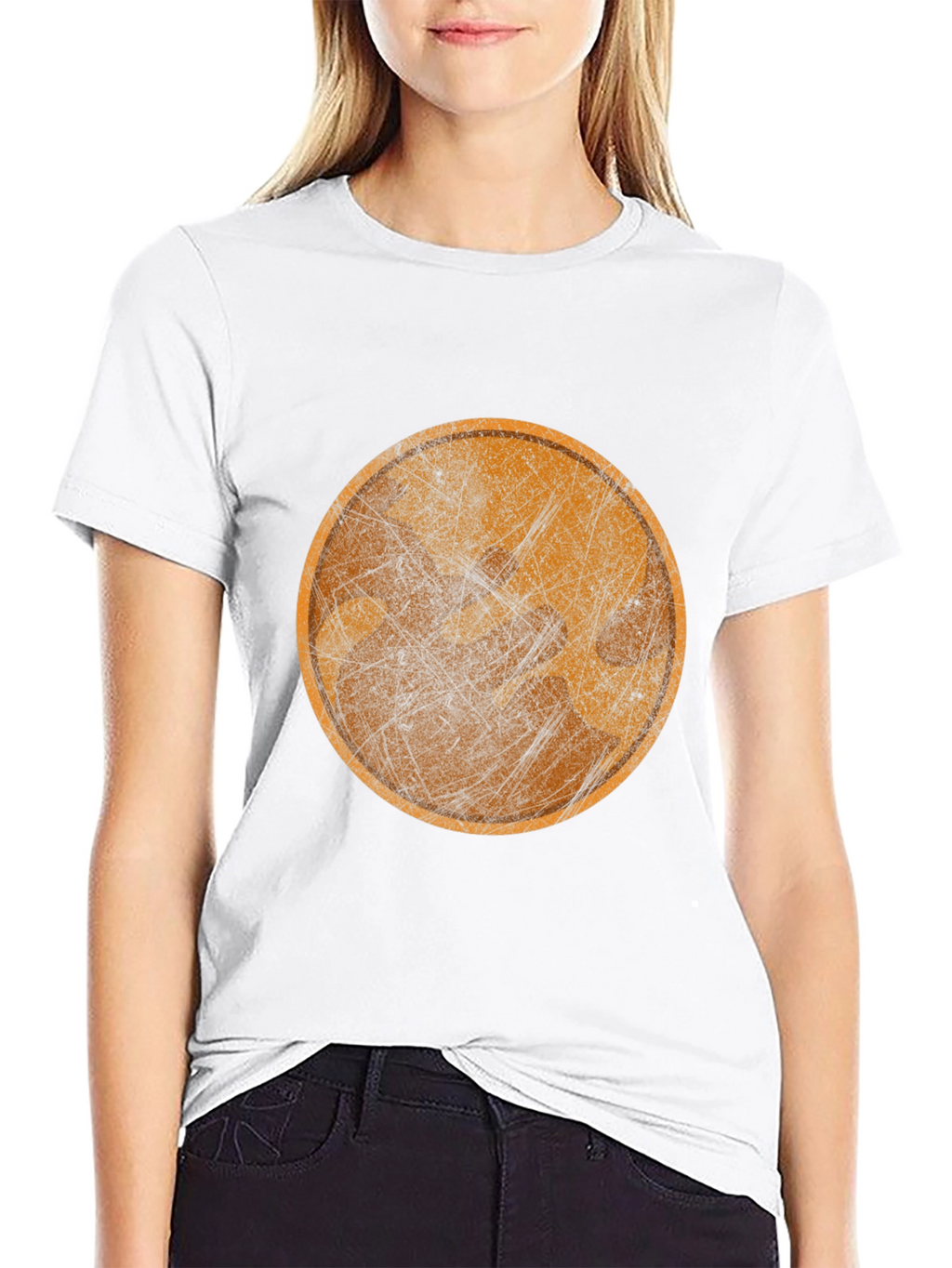 Abstract Graphic Tee - Round Design Casual Style