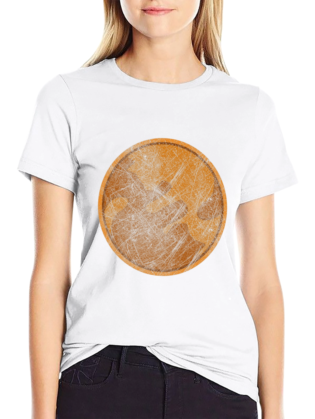 Abstract Graphic Tee - Round Design Casual Style