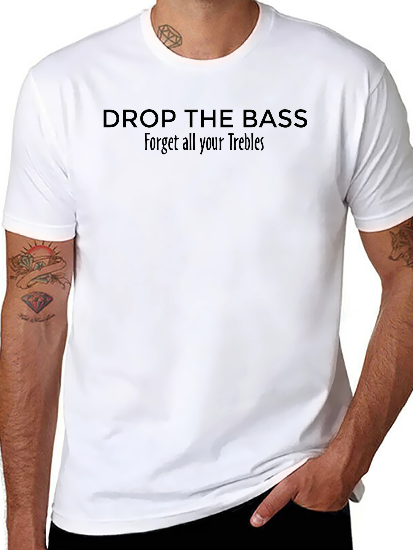 Drop the Bass Graphic Tee - Music Lover T-Shirt