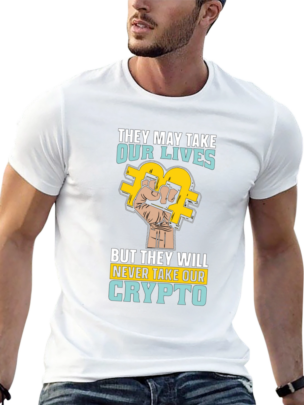 Crypto Rebellion T-Shirt - Never Take Our Crypto!
