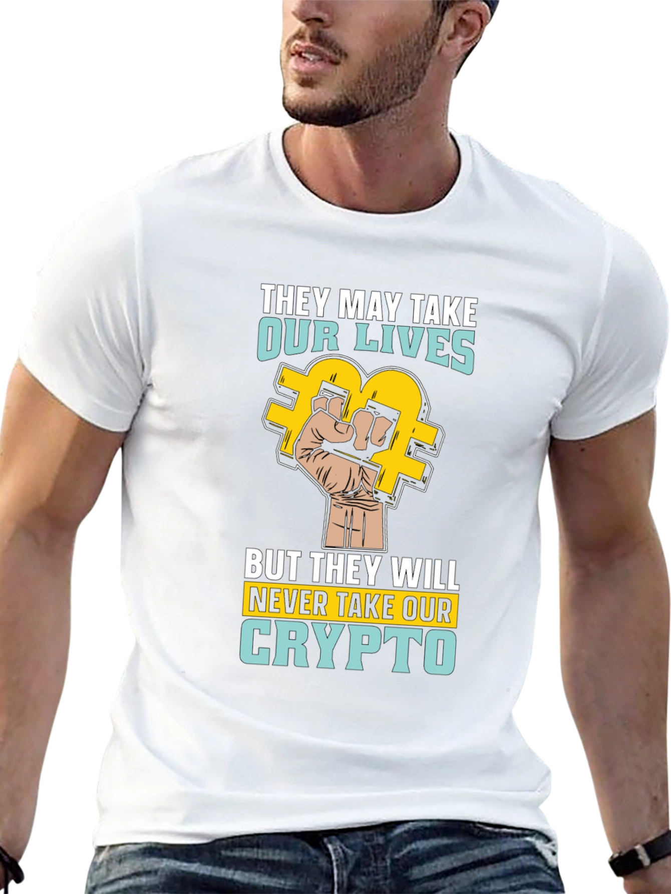 Crypto Rebellion T-Shirt - Never Take Our Crypto!