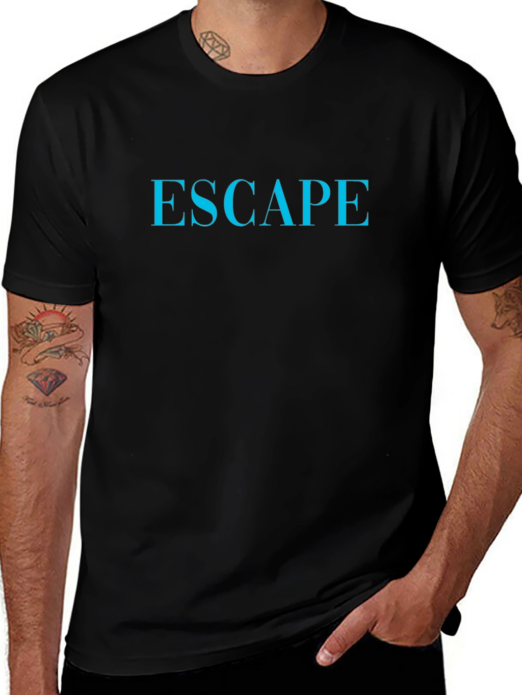 Escape Graphic Tee - Black T-Shirt