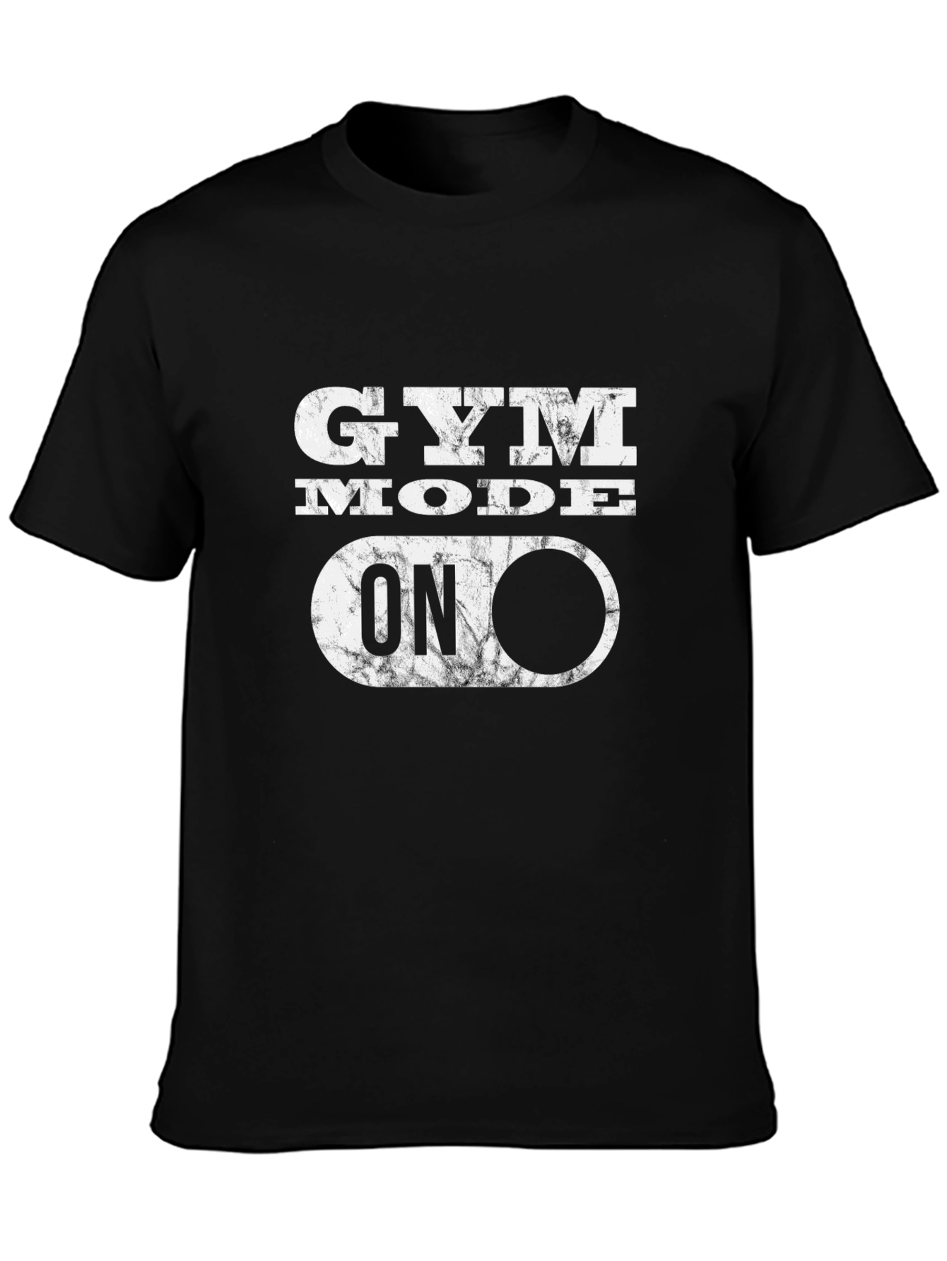 Gym Mode On Black Graphic Tee