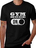 Gym Mode On Black Graphic Tee