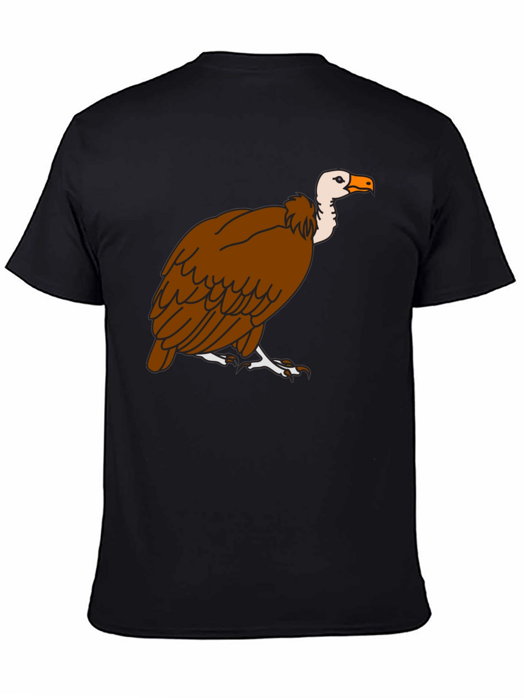 Vulture Graphic Tee - Black Cotton T-Shirt