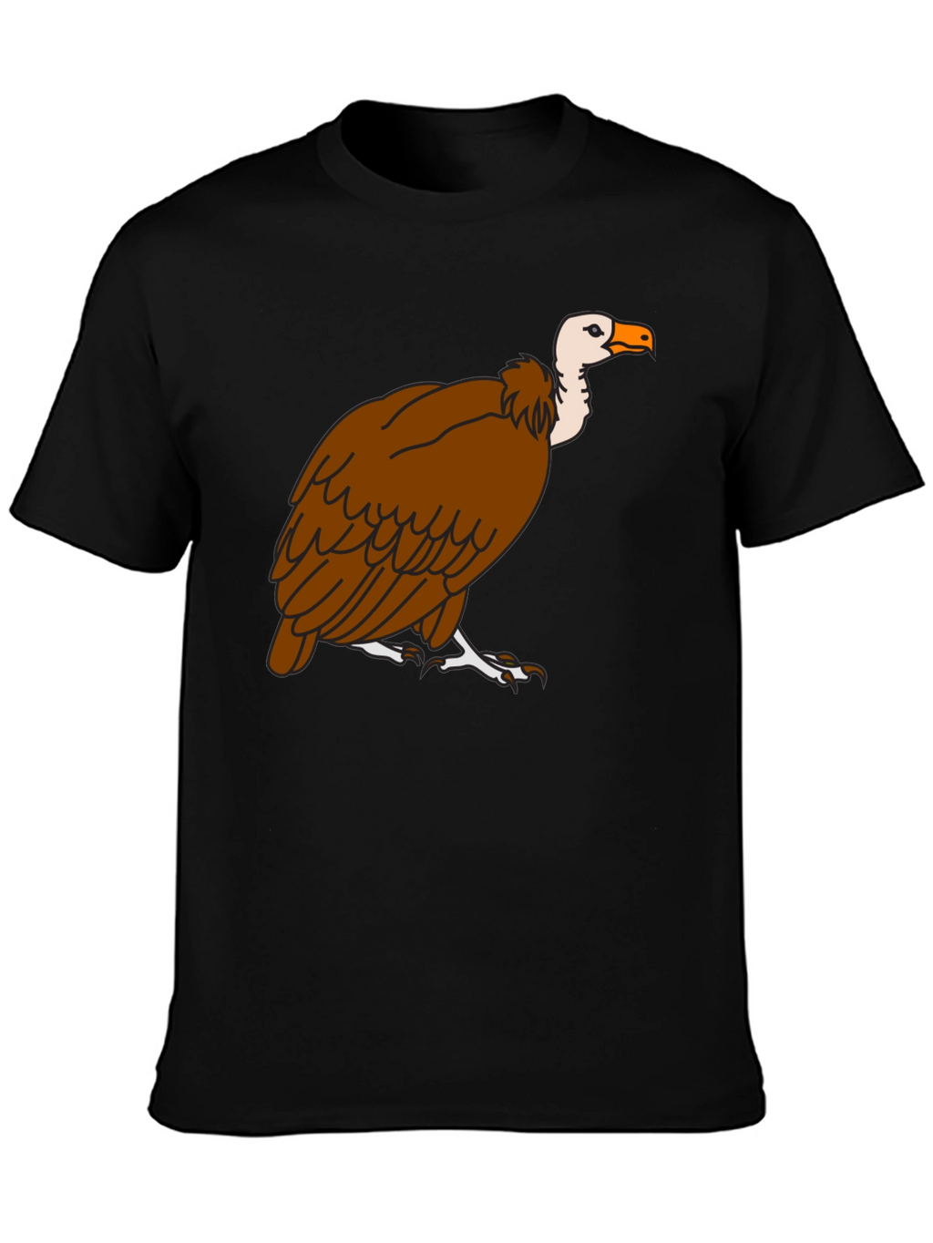 Vulture Graphic Tee - Black Cotton T-Shirt