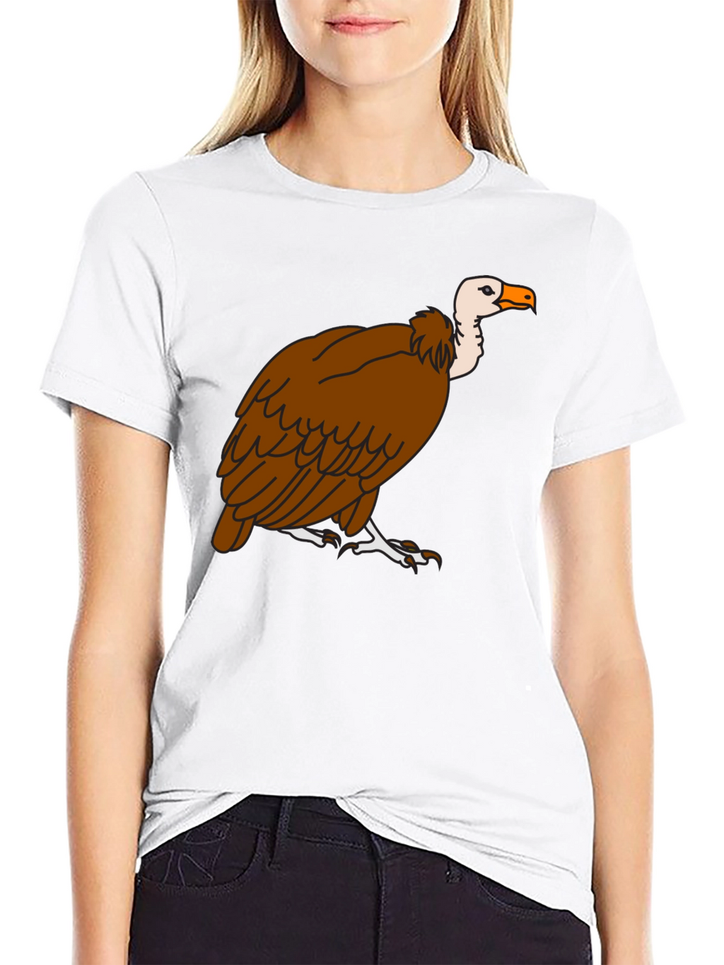 Vulture Graphic Tee - Black Cotton T-Shirt