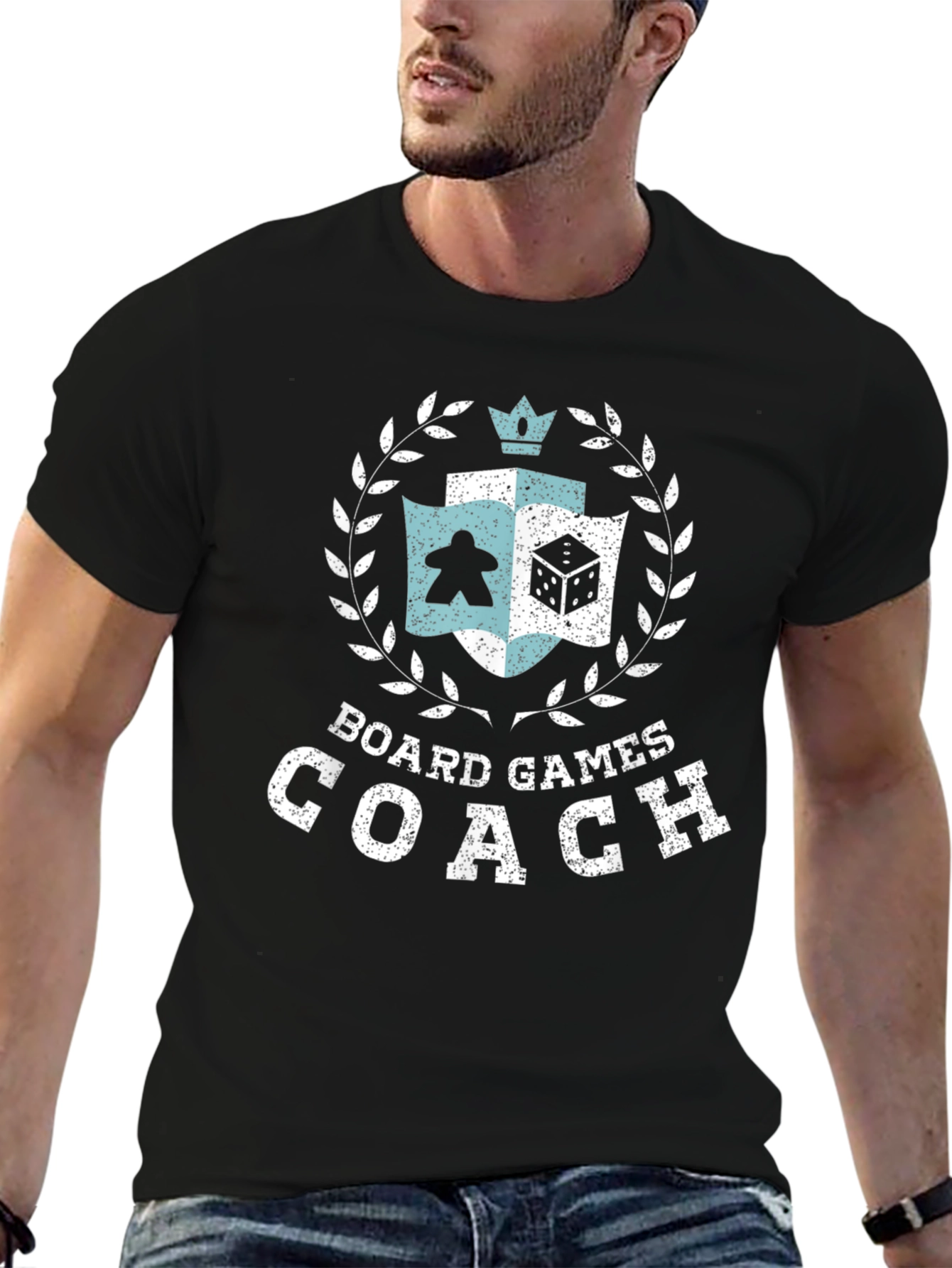 Board Games Coach T-Shirt - Graphic Tee for Gamers