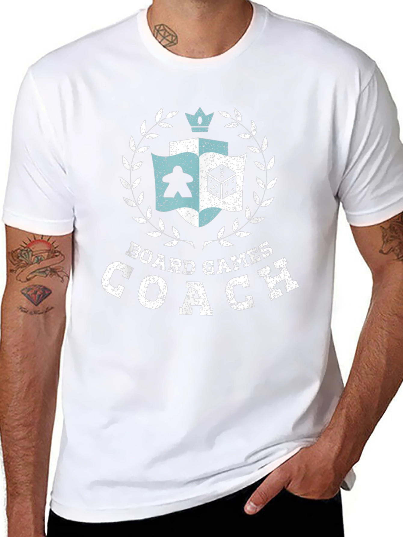 Board Games Coach T-Shirt - Graphic Tee for Gamers