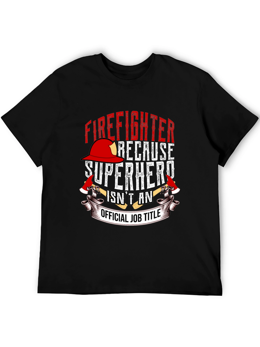 Firefighter Superhero Graphic T-Shirt