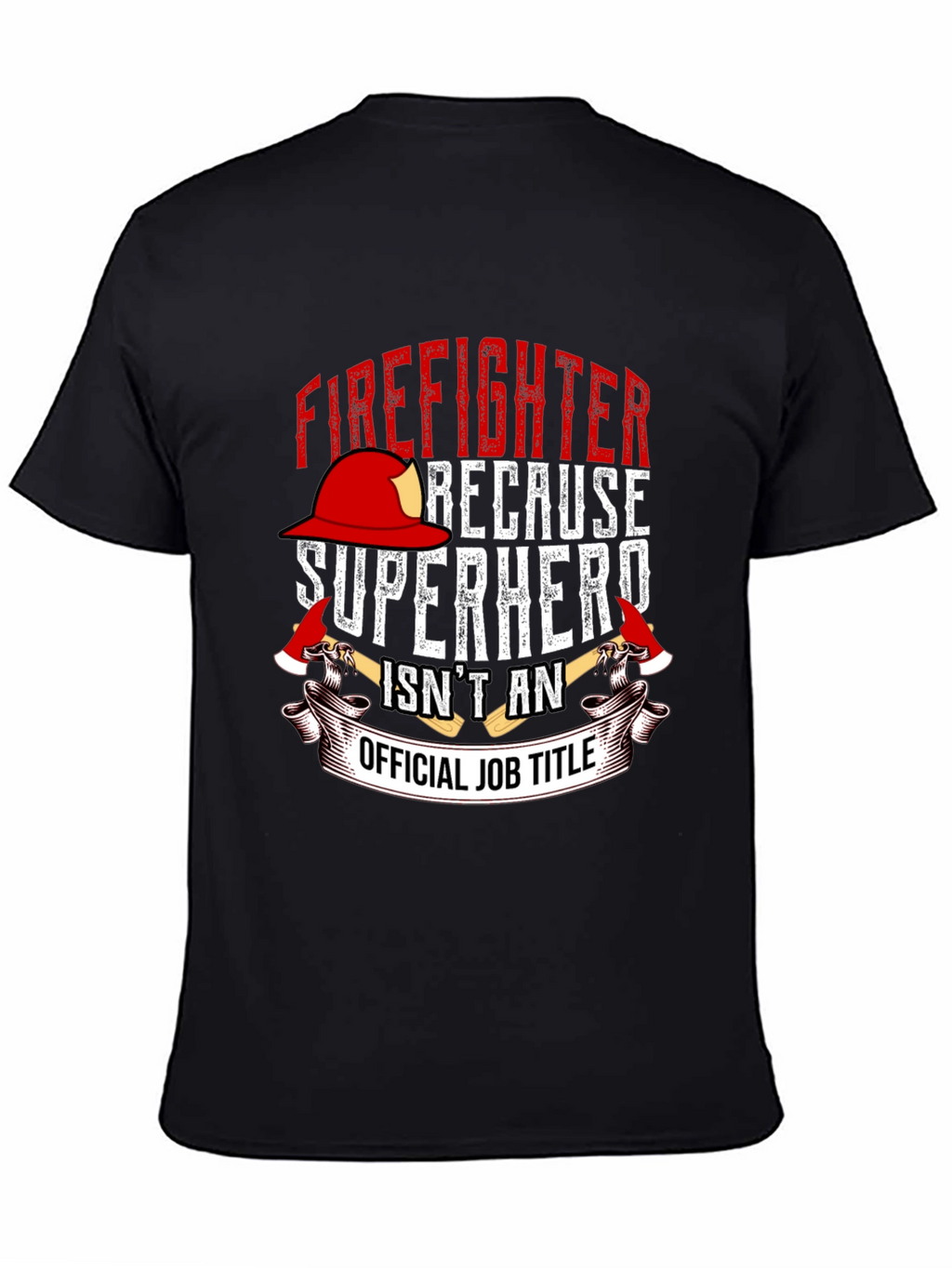 Firefighter Superhero Graphic T-Shirt