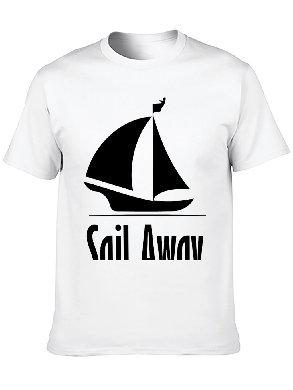 Sail Away Graphic Tee - Mens Black T-Shirt
