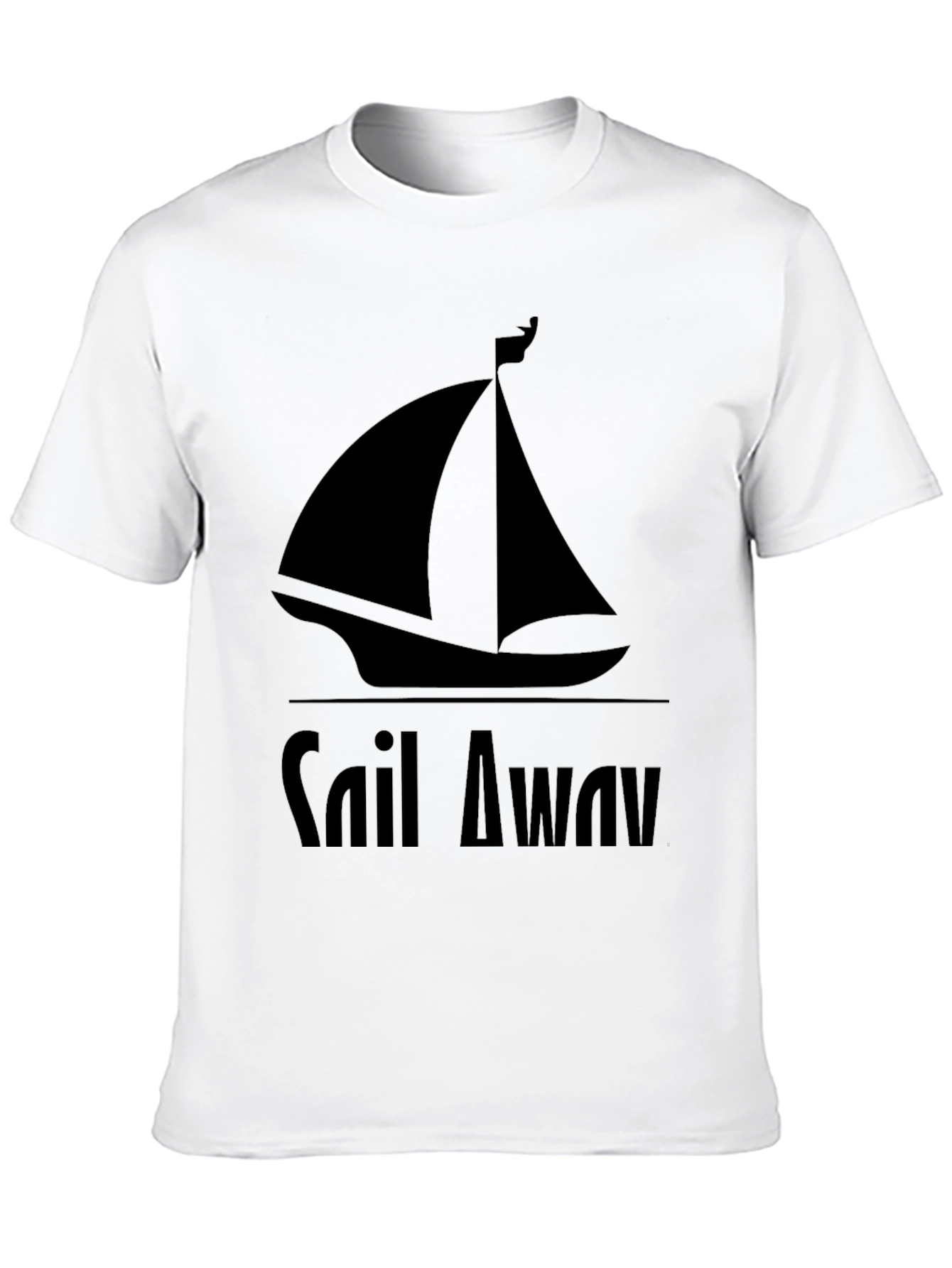 Sail Away Graphic Tee - Mens Black T-Shirt