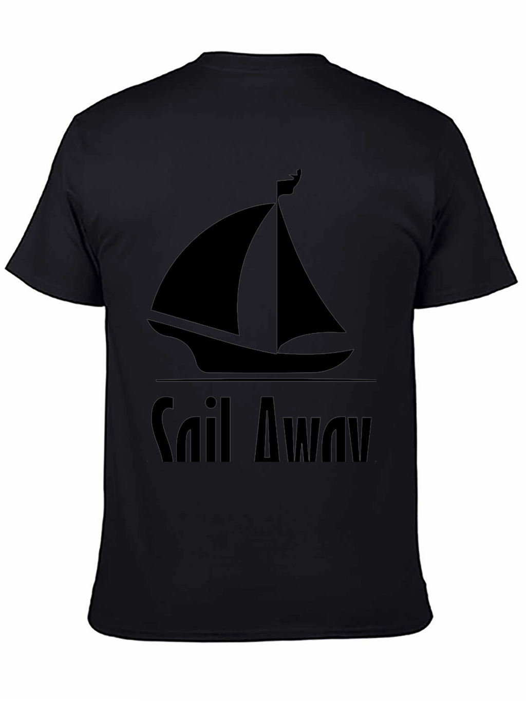 Sail Away Graphic Tee - Mens Black T-Shirt