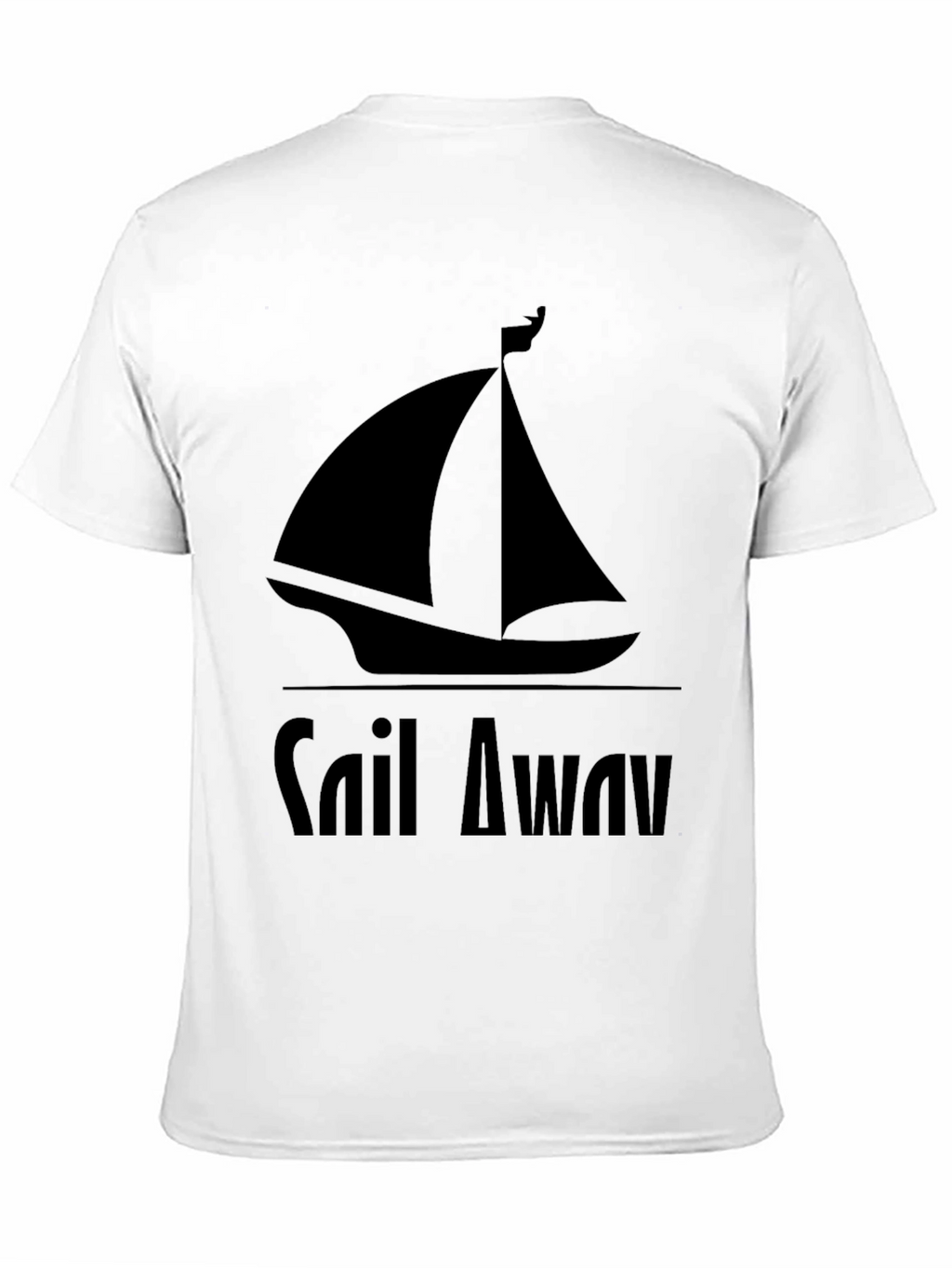 Sail Away Graphic Tee - Mens Black T-Shirt