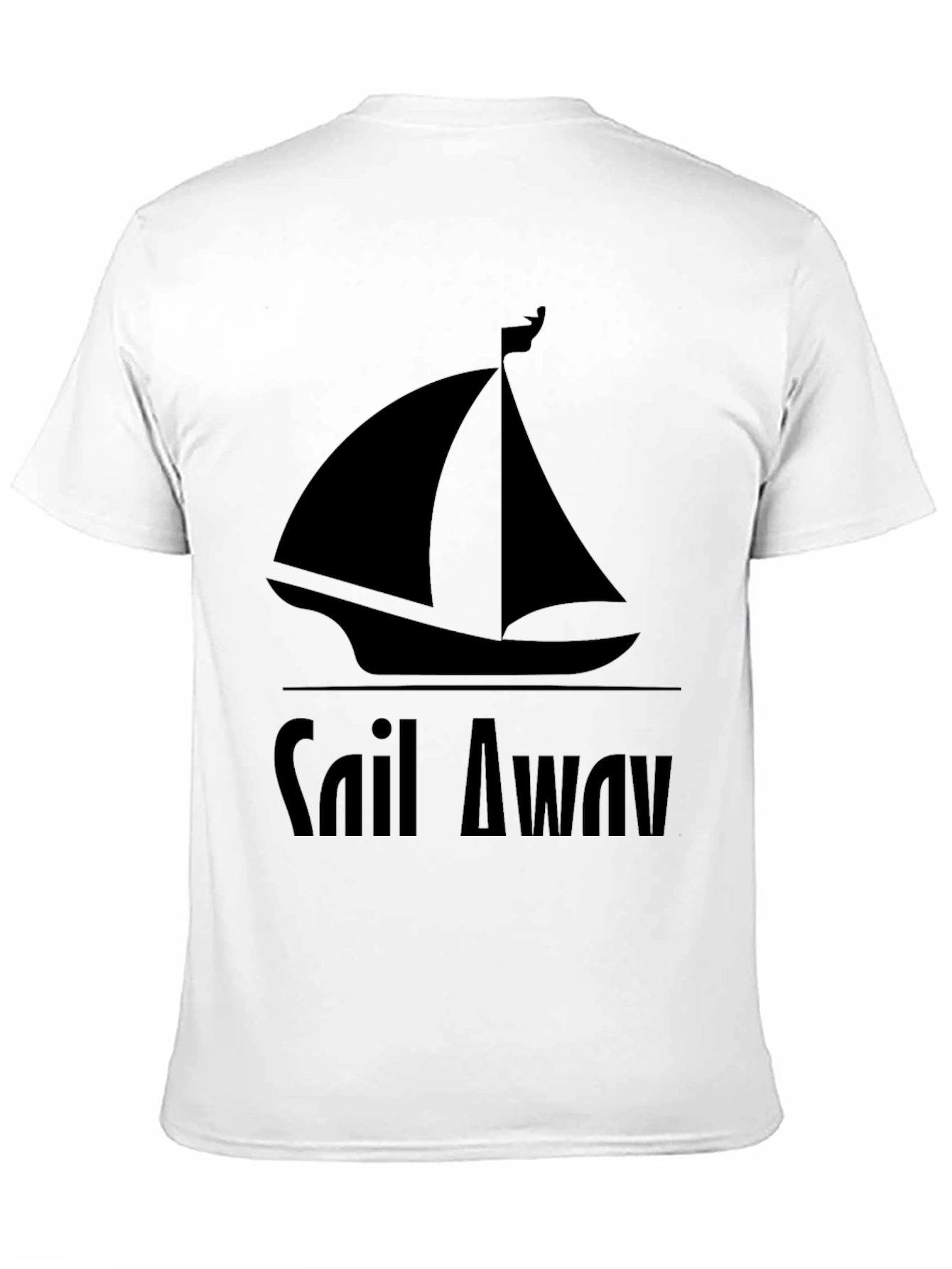 Sail Away Graphic Tee - Mens Black T-Shirt