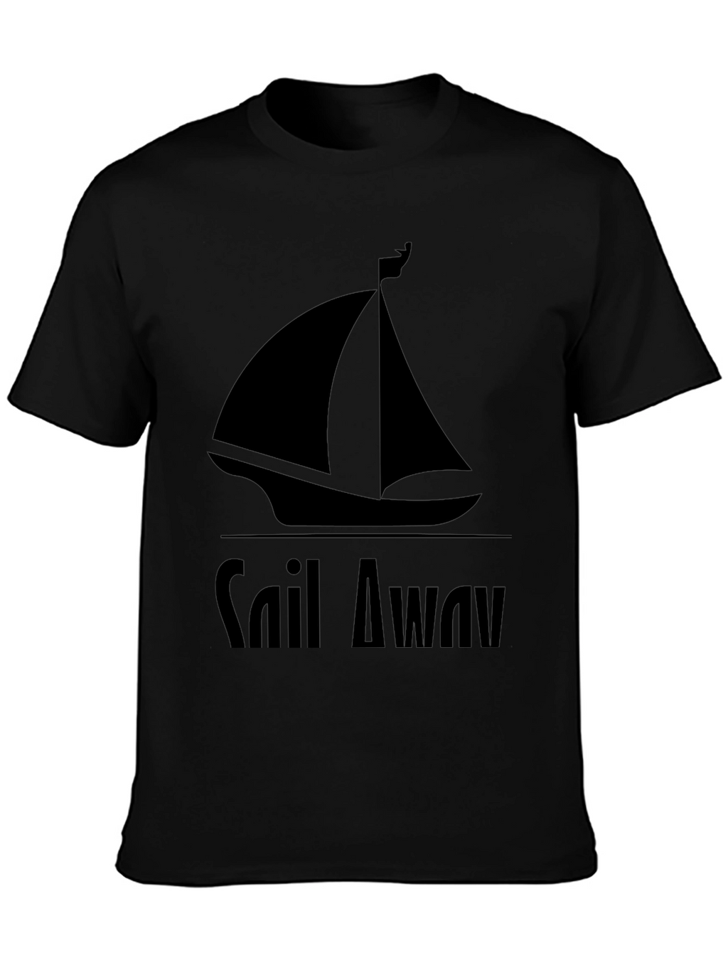 Sail Away Graphic Tee - Mens Black T-Shirt