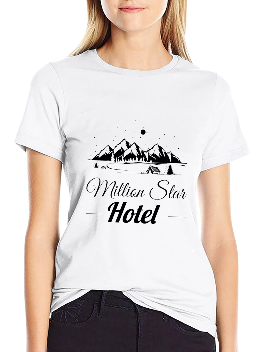 Million Star Hotel Graphic Tee - Camping Shirt