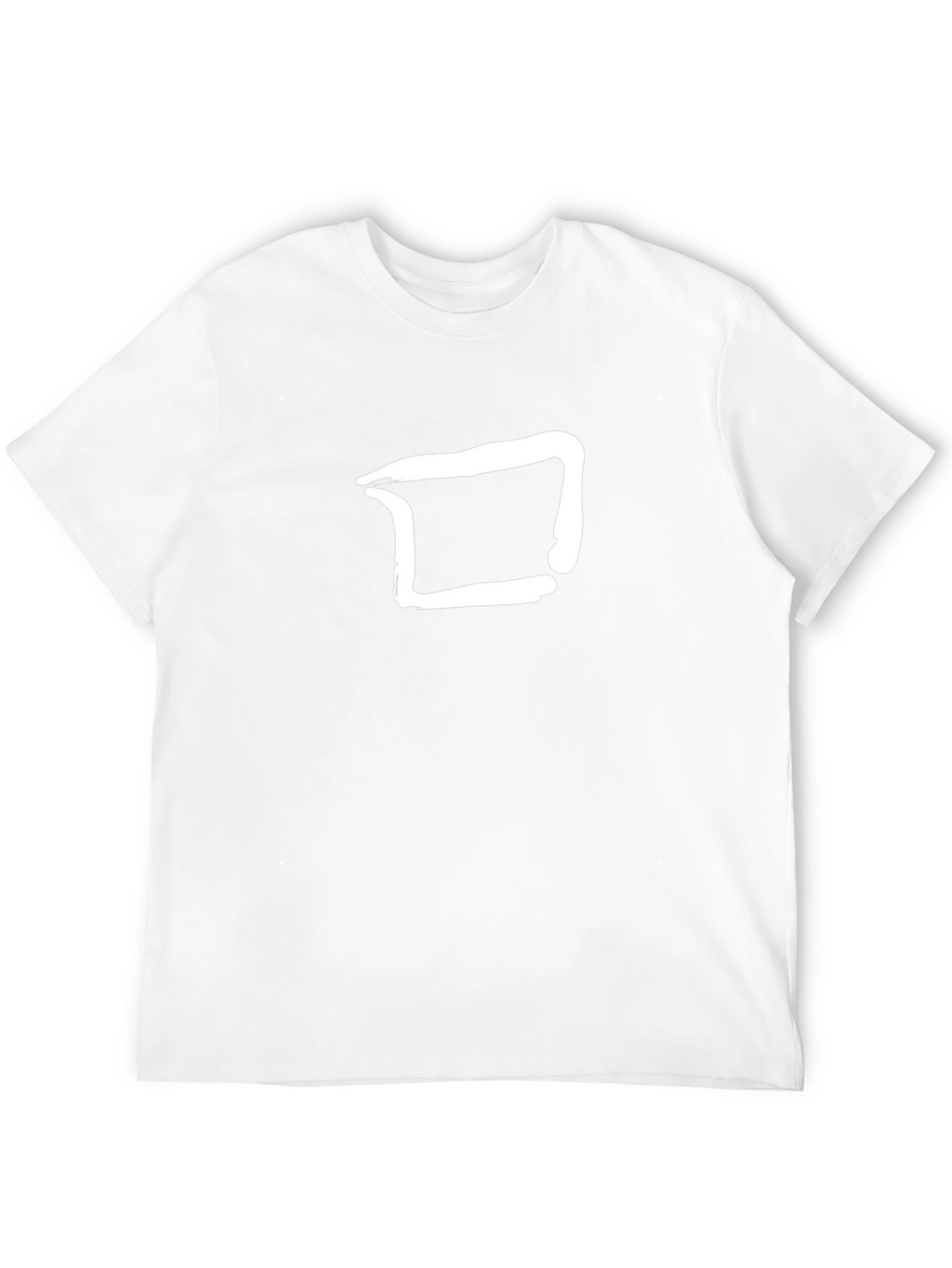 Minimalist Graphic Tee - Black Cotton Blend