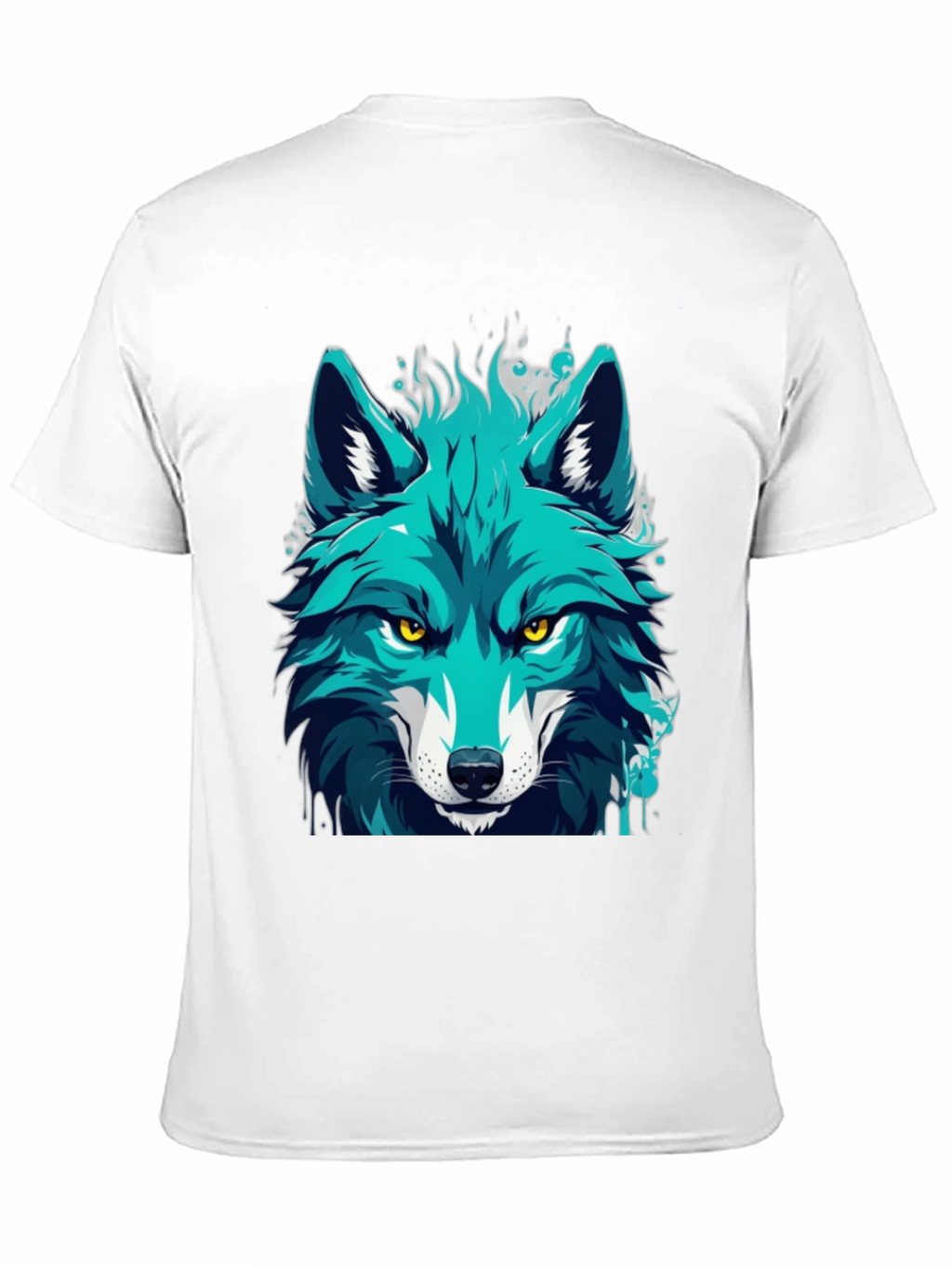 Cool Blue Wolf Graphic Tee