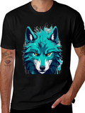 Cool Blue Wolf Graphic Tee
