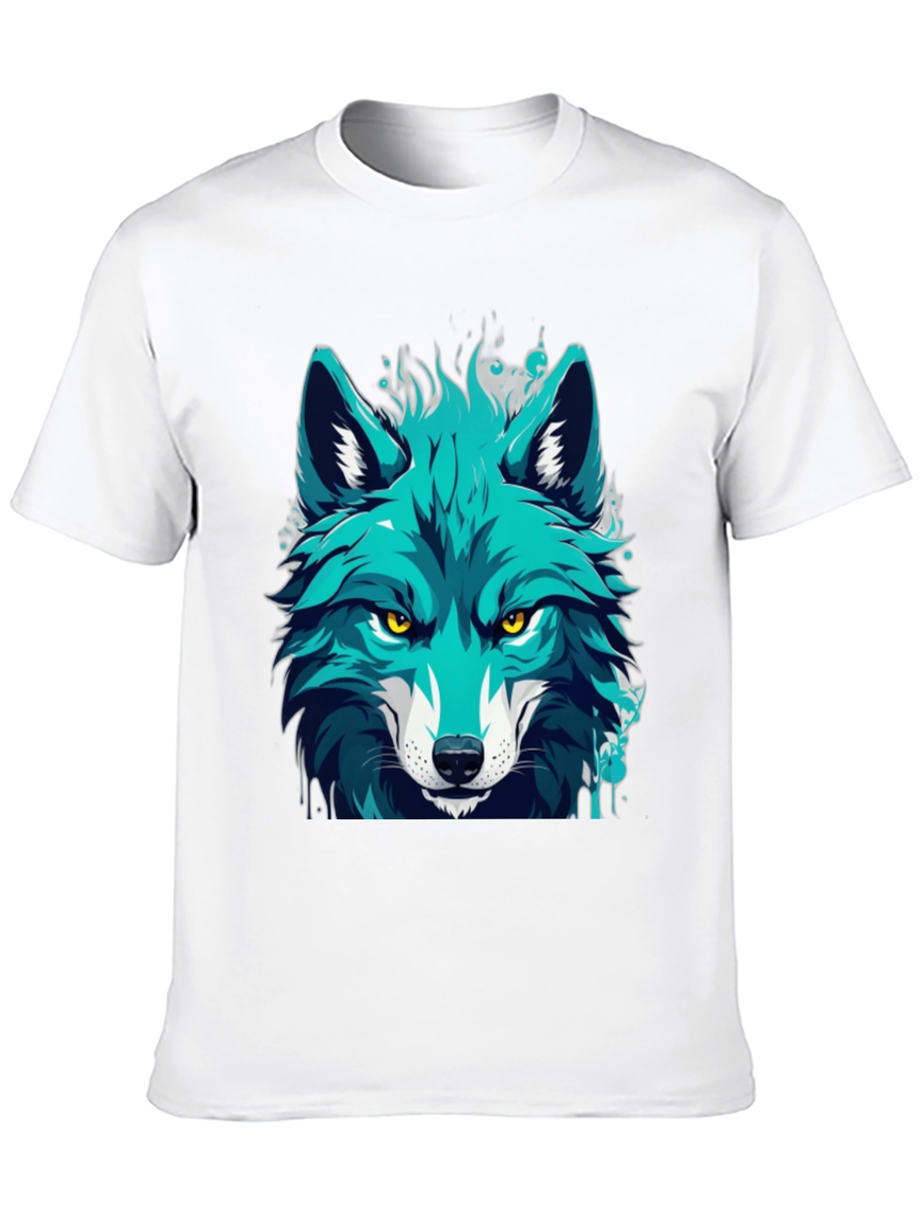 Cool Blue Wolf Graphic Tee