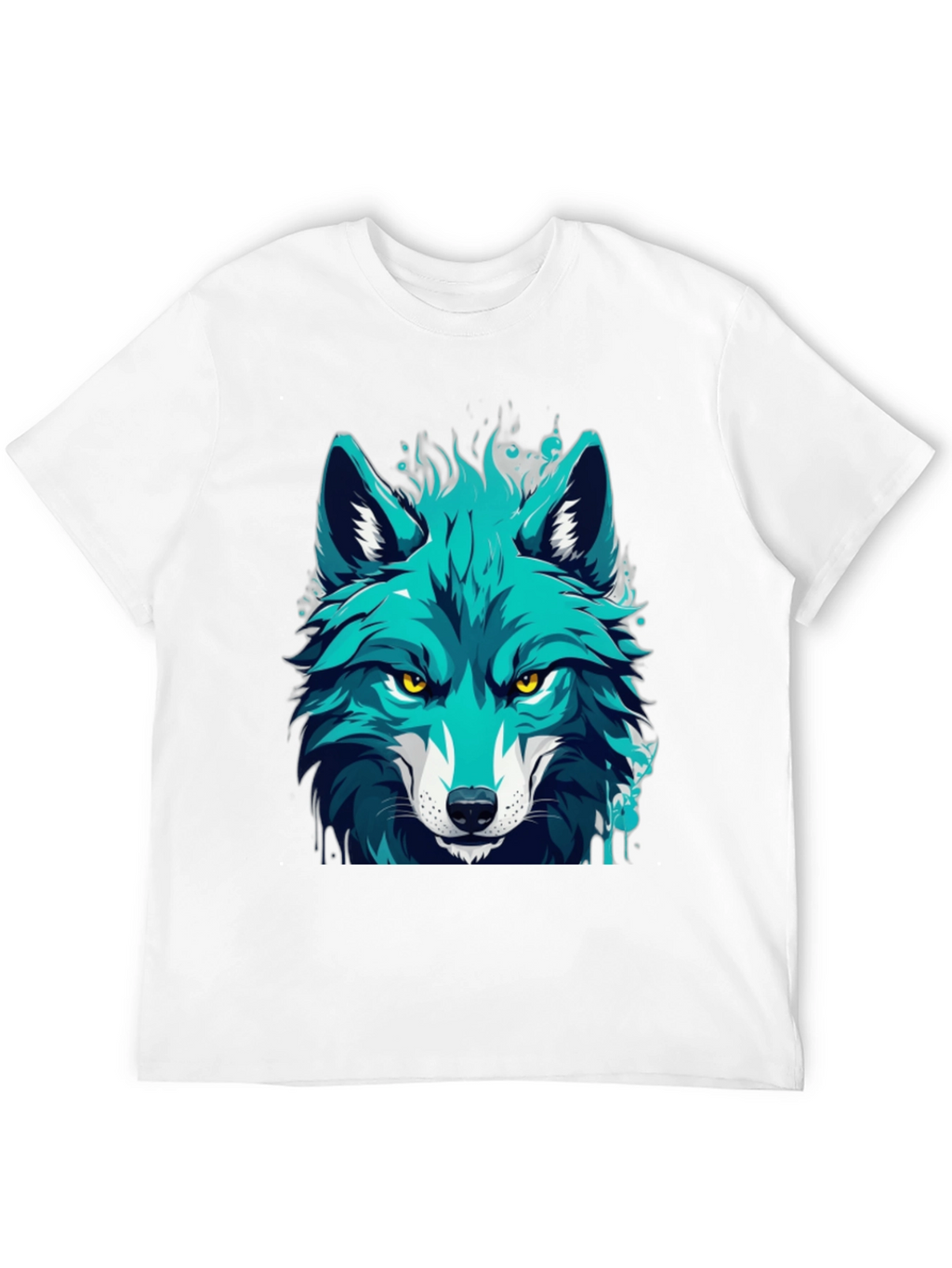 Cool Blue Wolf Graphic Tee