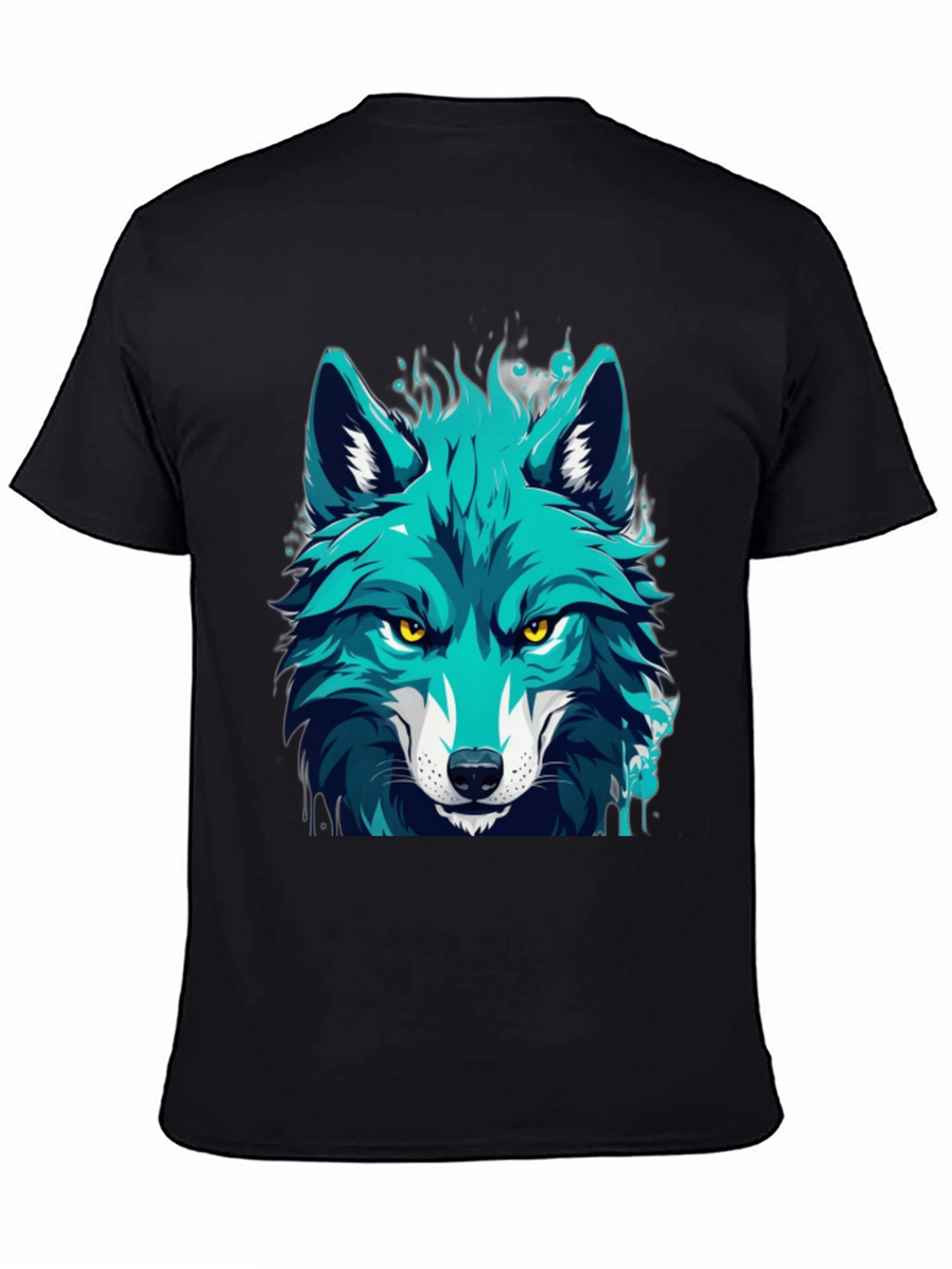 Cool Blue Wolf Graphic Tee