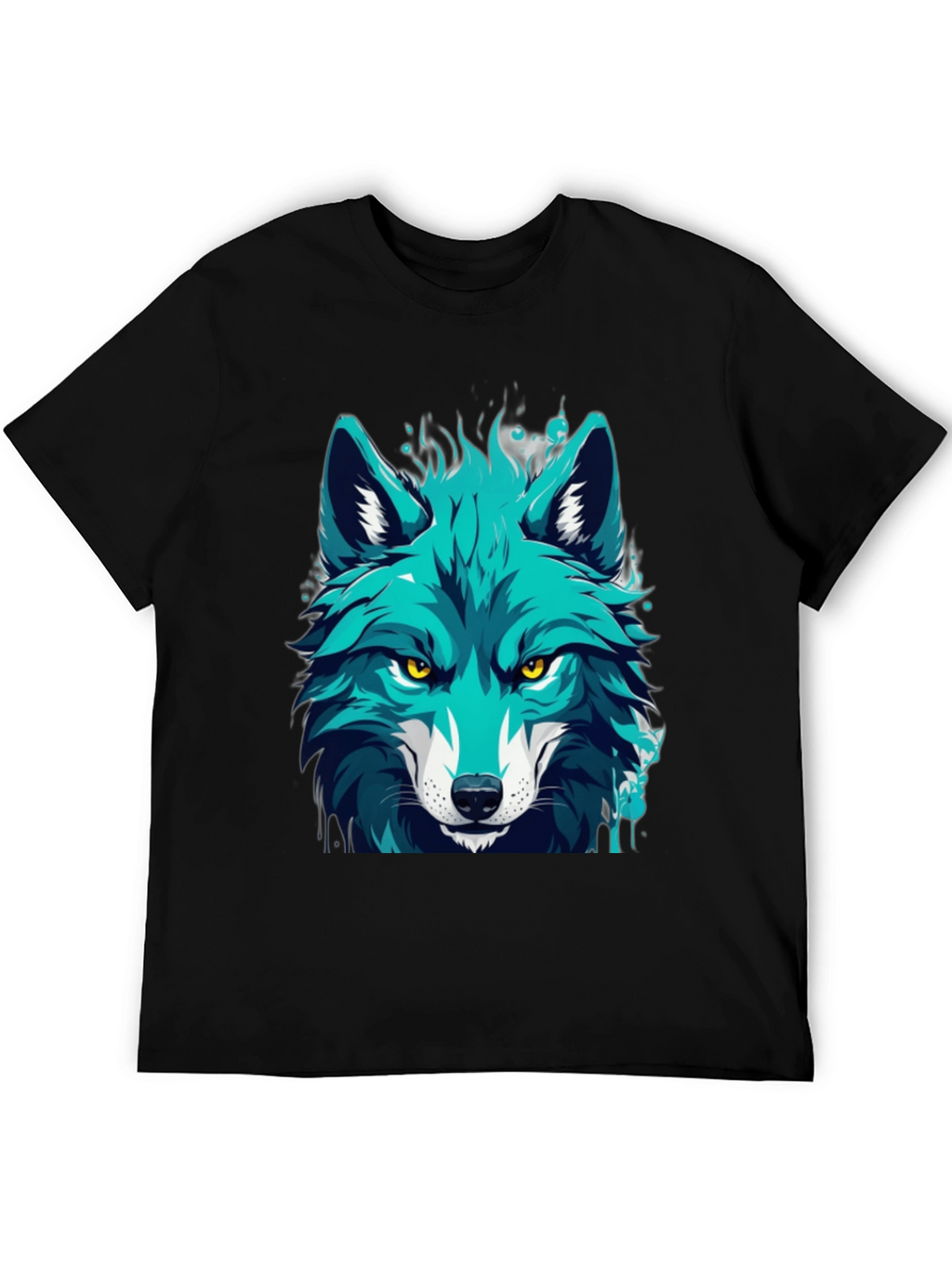 Cool Blue Wolf Graphic Tee