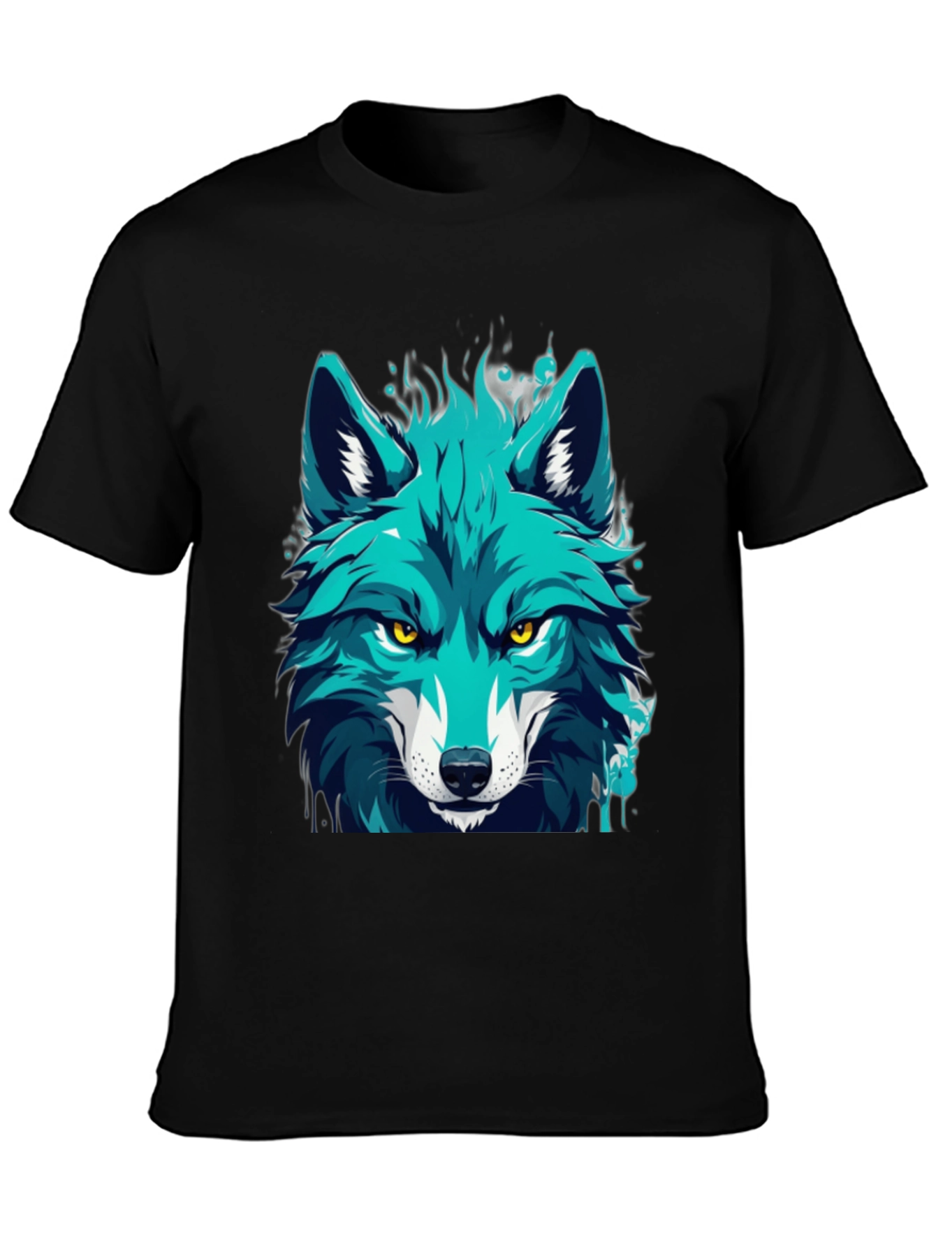 Cool Blue Wolf Graphic Tee