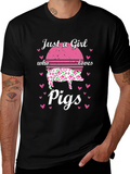 Just A Girl Who Loves Pigs T-Shirt