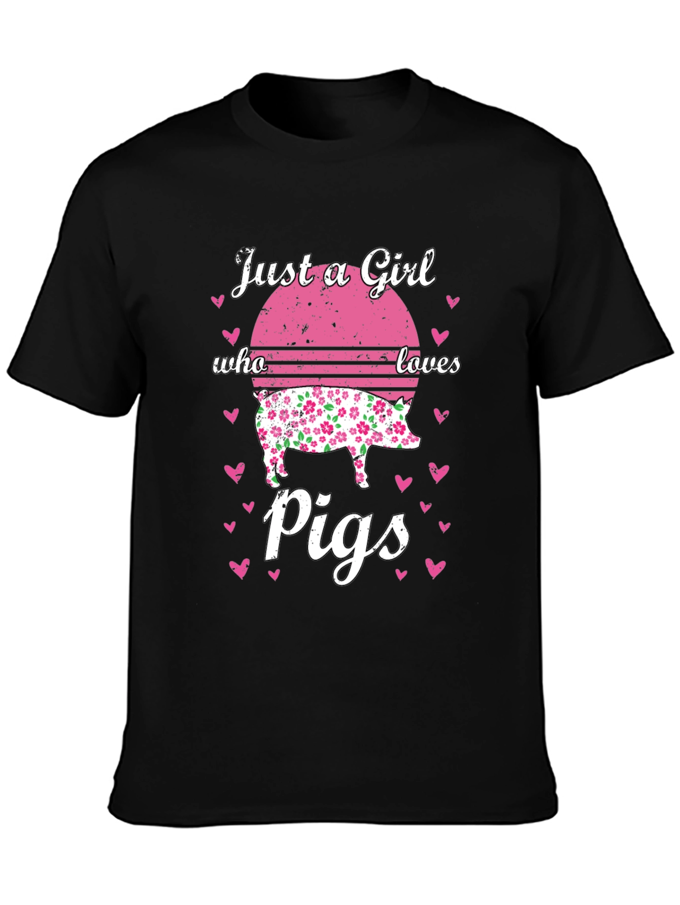 Just A Girl Who Loves Pigs T-Shirt