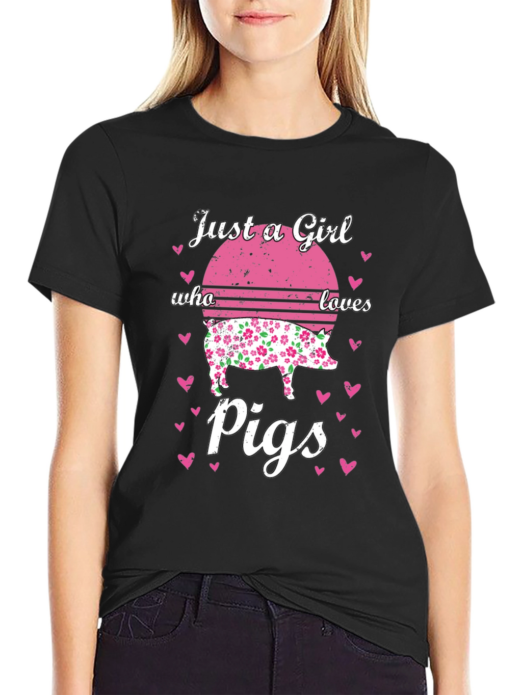 Just A Girl Who Loves Pigs T-Shirt